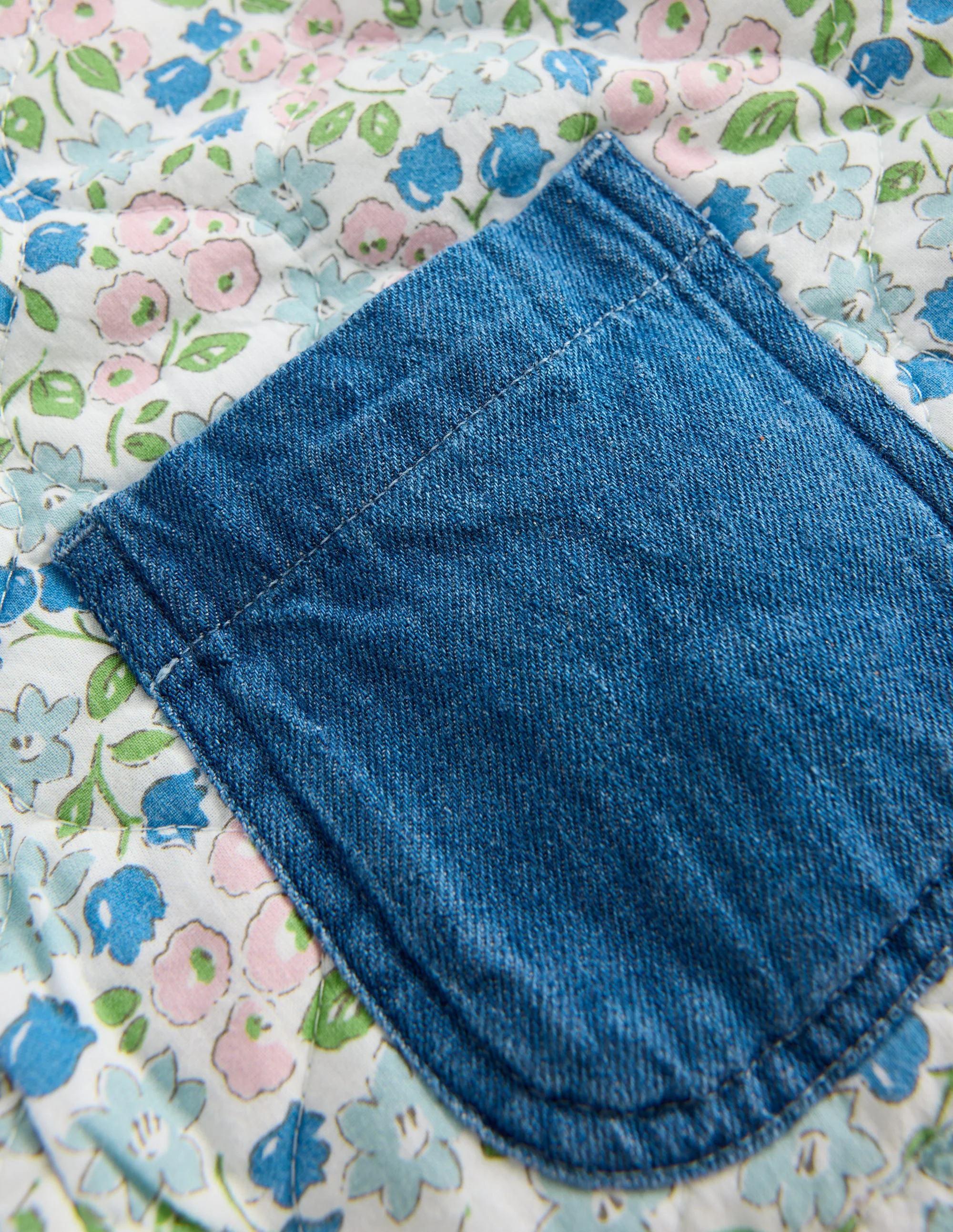 Hübsche Steppweste-Denim, Stickerei - Image 3