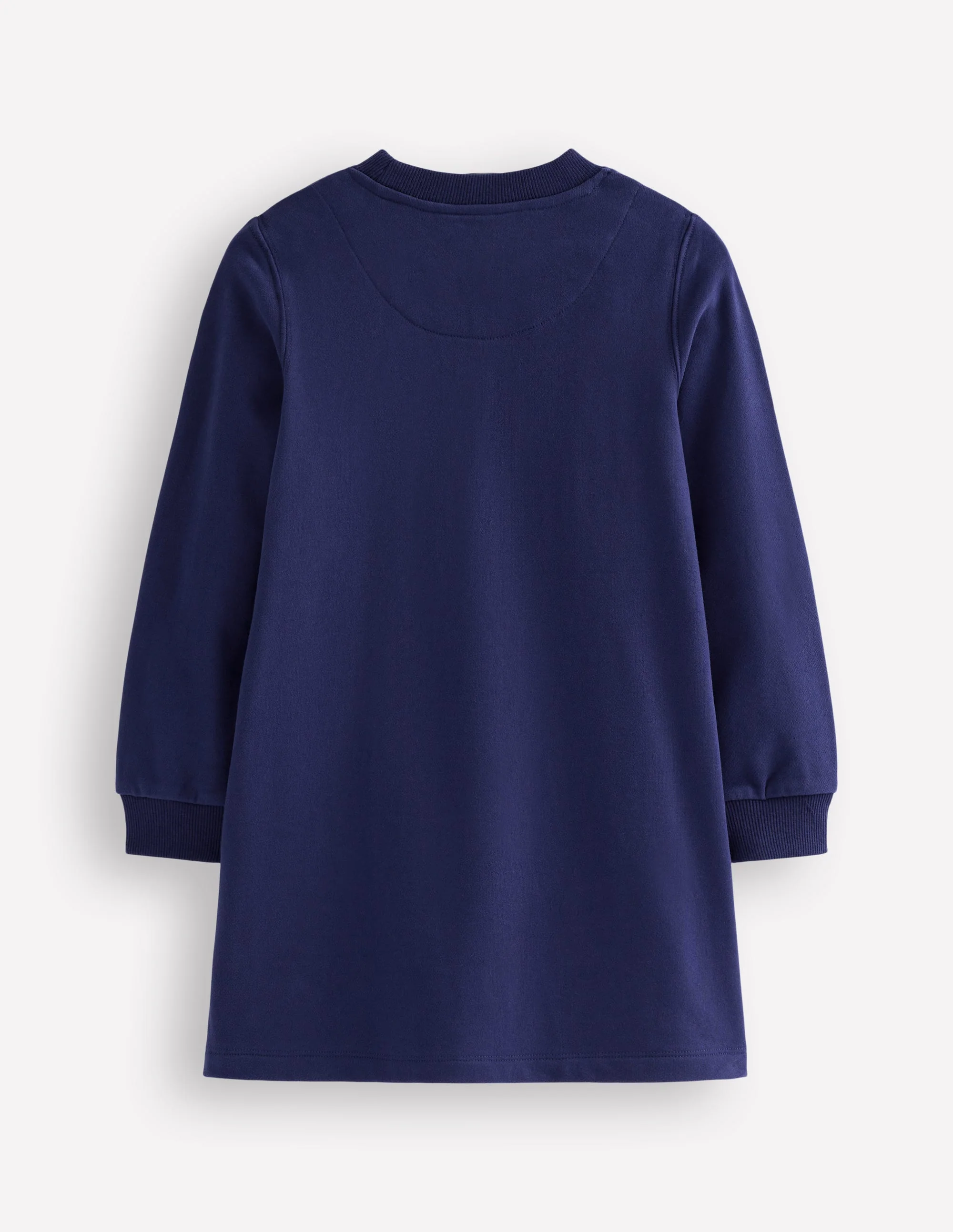 Ida Sweatshirtkleid mit Applikation-College-Marineblau Regenbogenherzen - Image 2