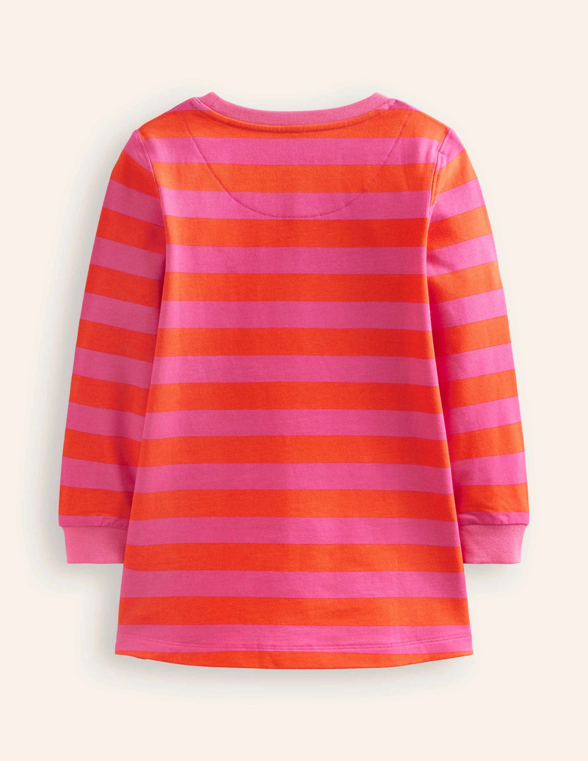 Ida Sweatshirtkleid mit Applikation-Leuchtendes Pink/Terrakotta Geister - Image 2