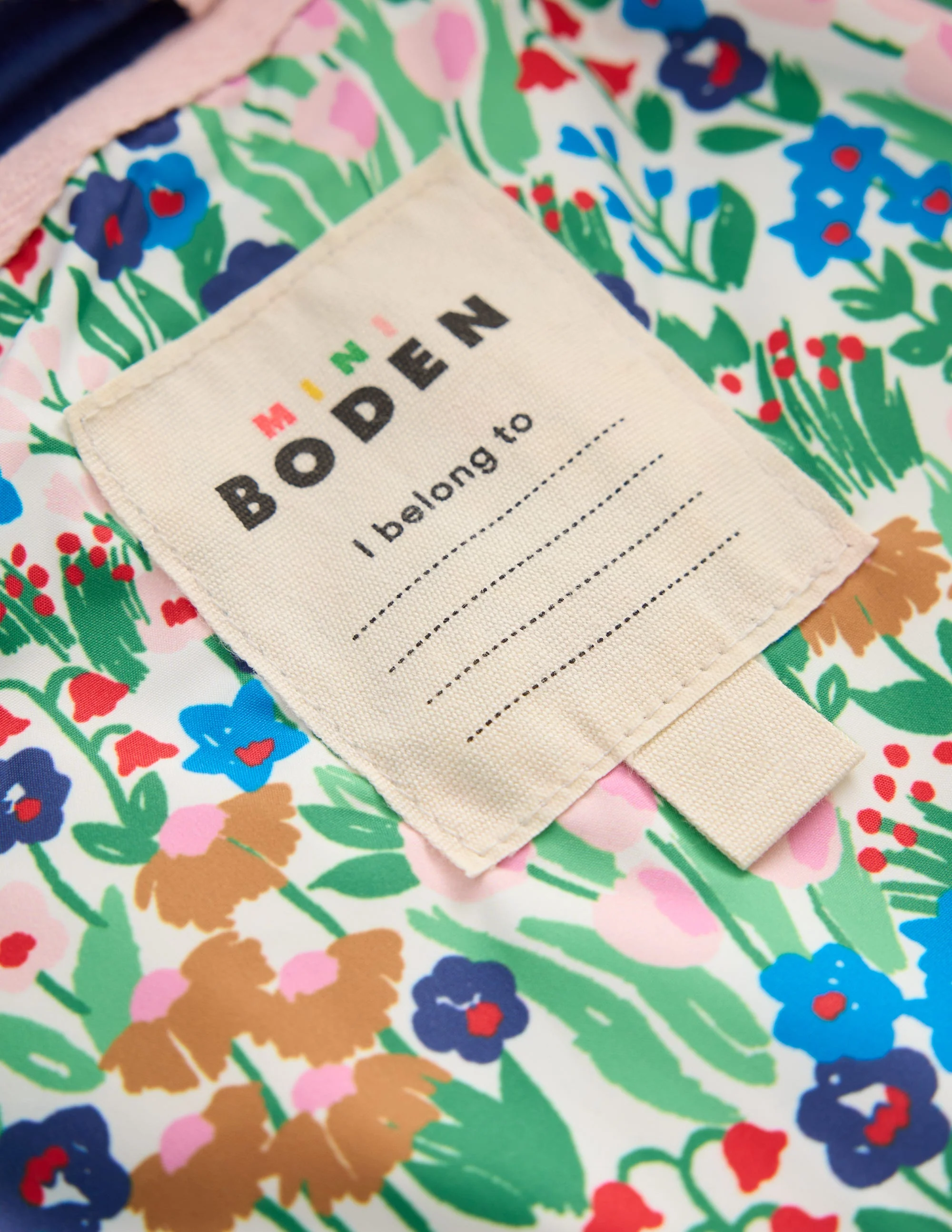 Janie Jacke aus Teddyfell-Mix-Blau Frühlingsblumenbeet - Image 4