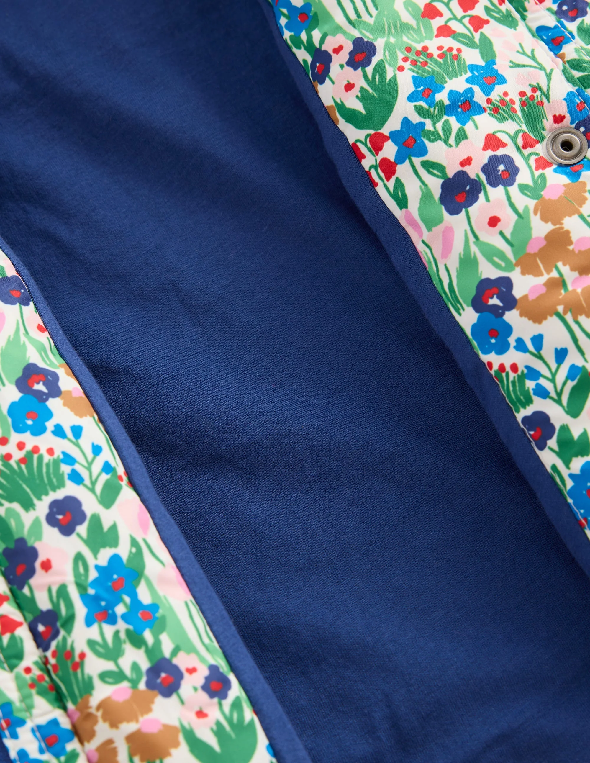 Janie Jacke aus Teddyfell-Mix-Blau Frühlingsblumenbeet - Image 5