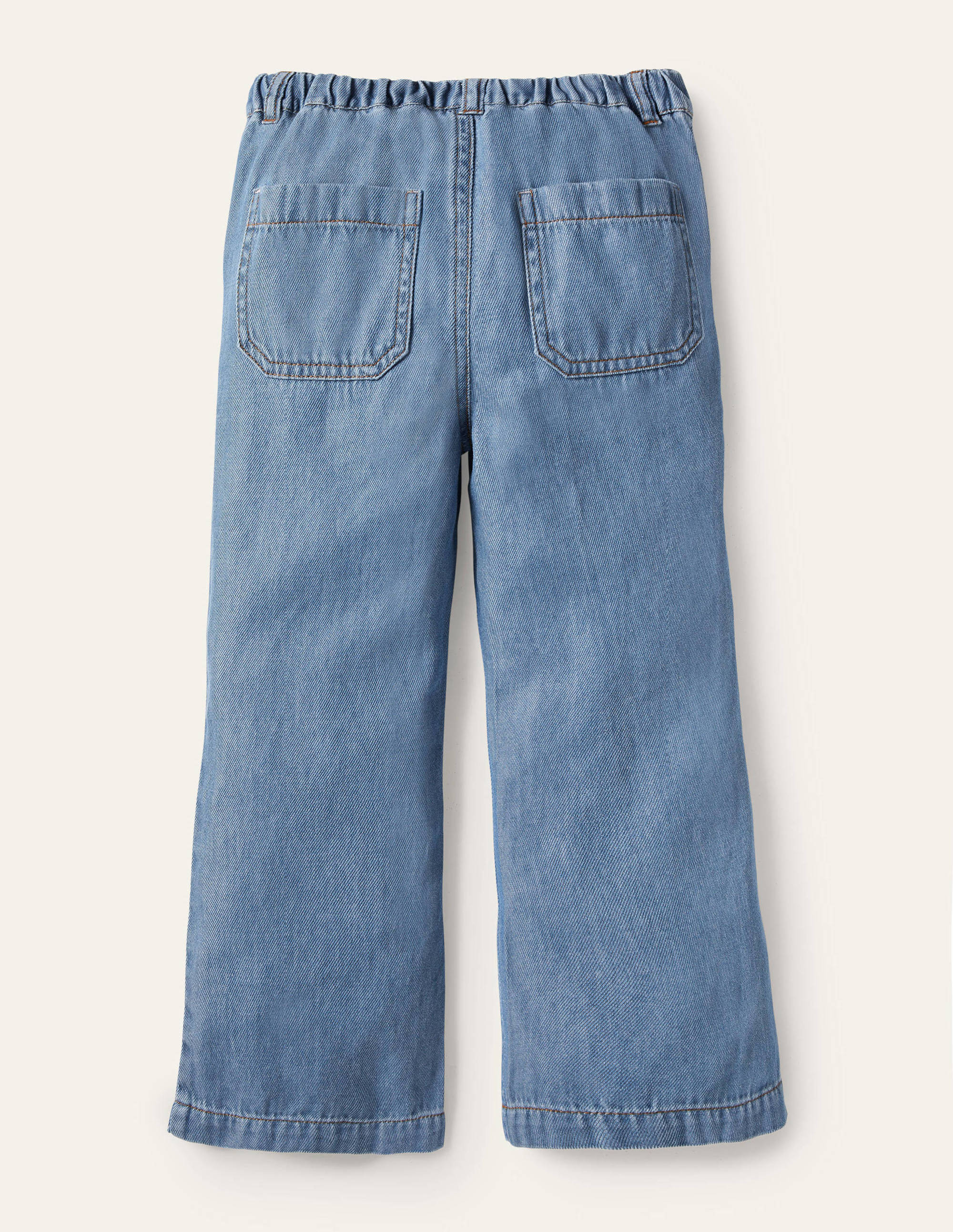 Jeans mit geradem Bein und Knopfverschluss-Helles Vintage-Denim - Image 2