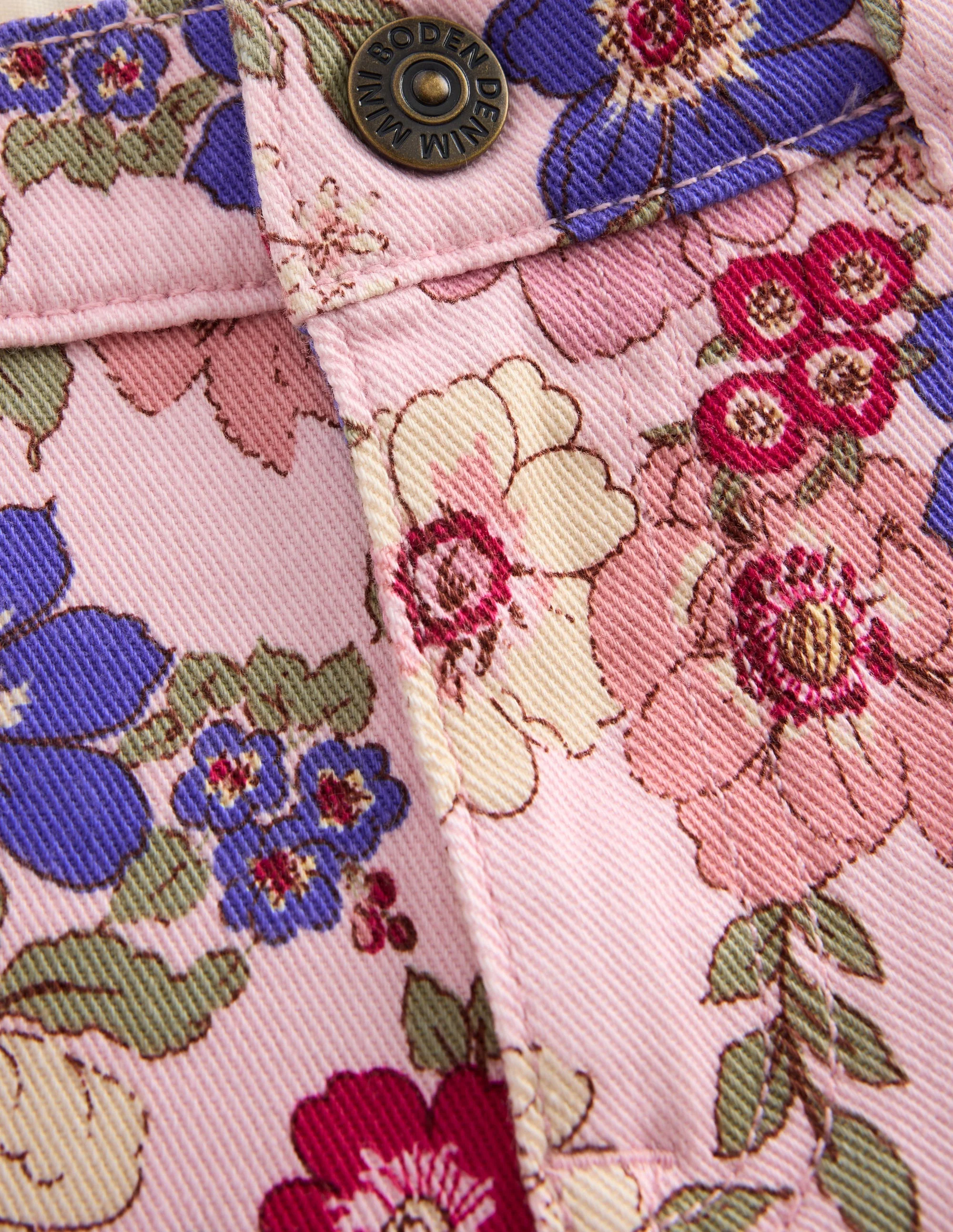 Jeans mit weitem Bein-Rosa Blumenmuster - Image 3