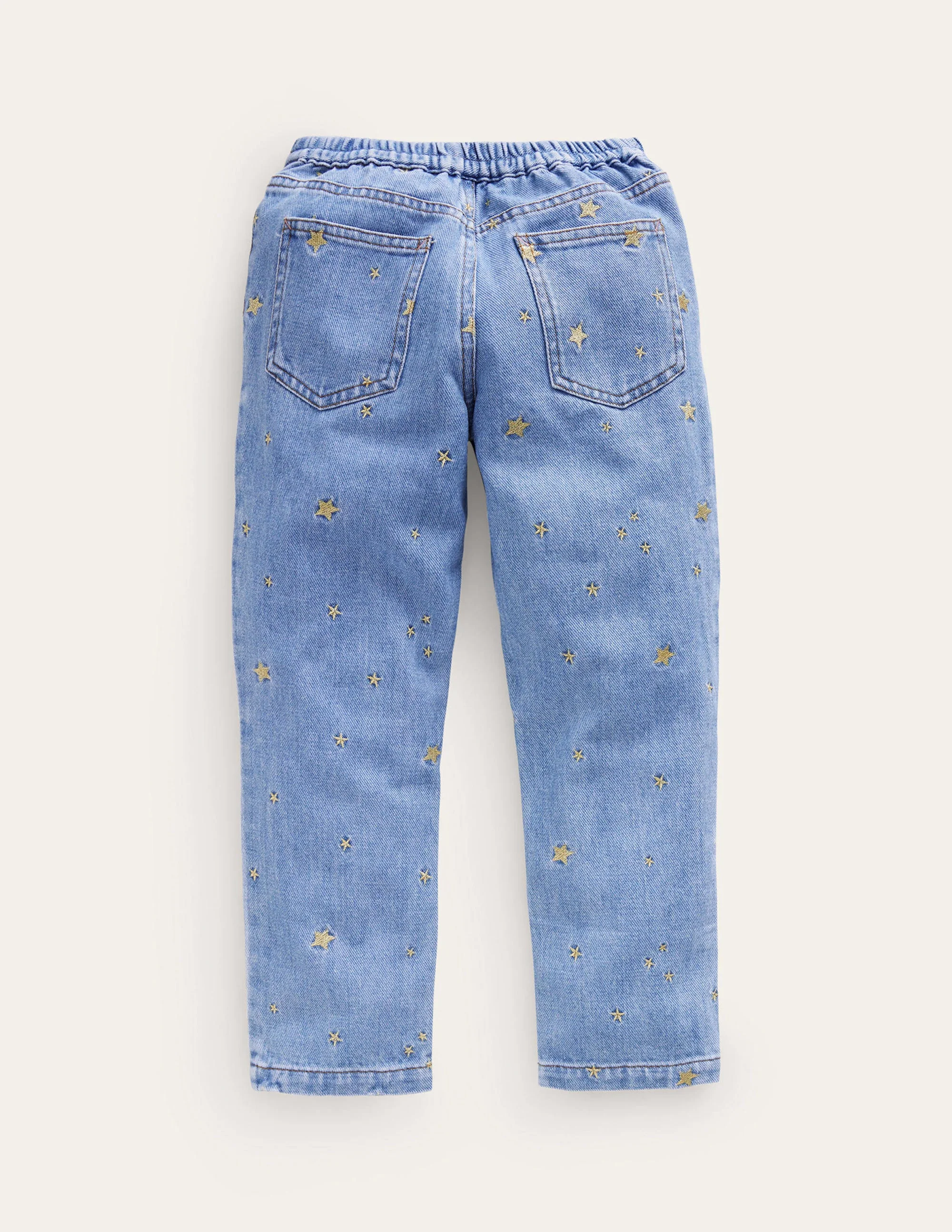 Jeanshose zum Hineinschlüpfen-Medium Vintage Stern-Stickerei - Image 2
