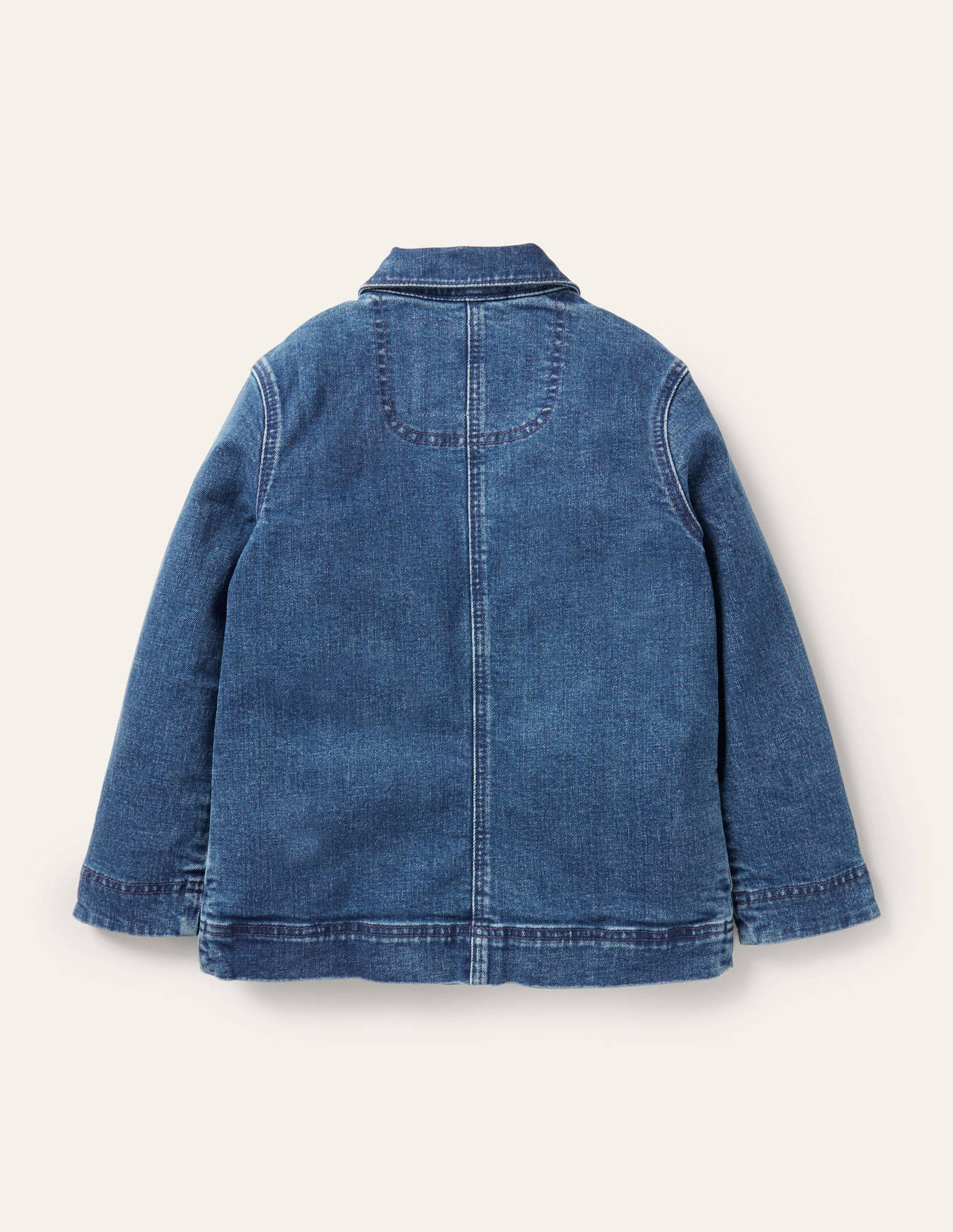 Jeansjacke mit Stickerei-Mittleres Vintageblau, Häschen - Image 2