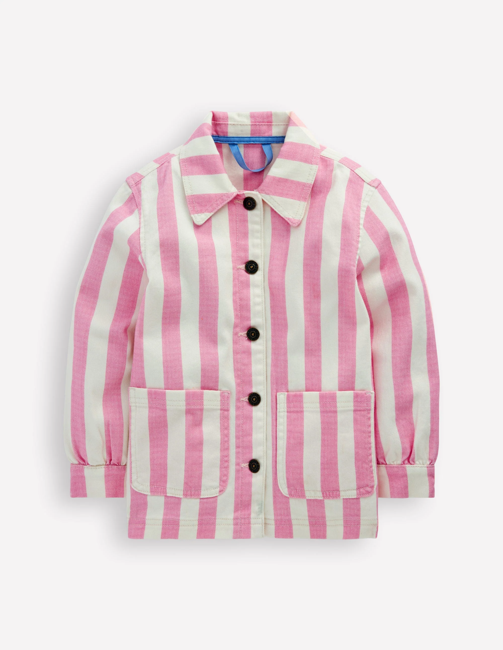 Jeansjacke-Rosa Streifen - Image 4