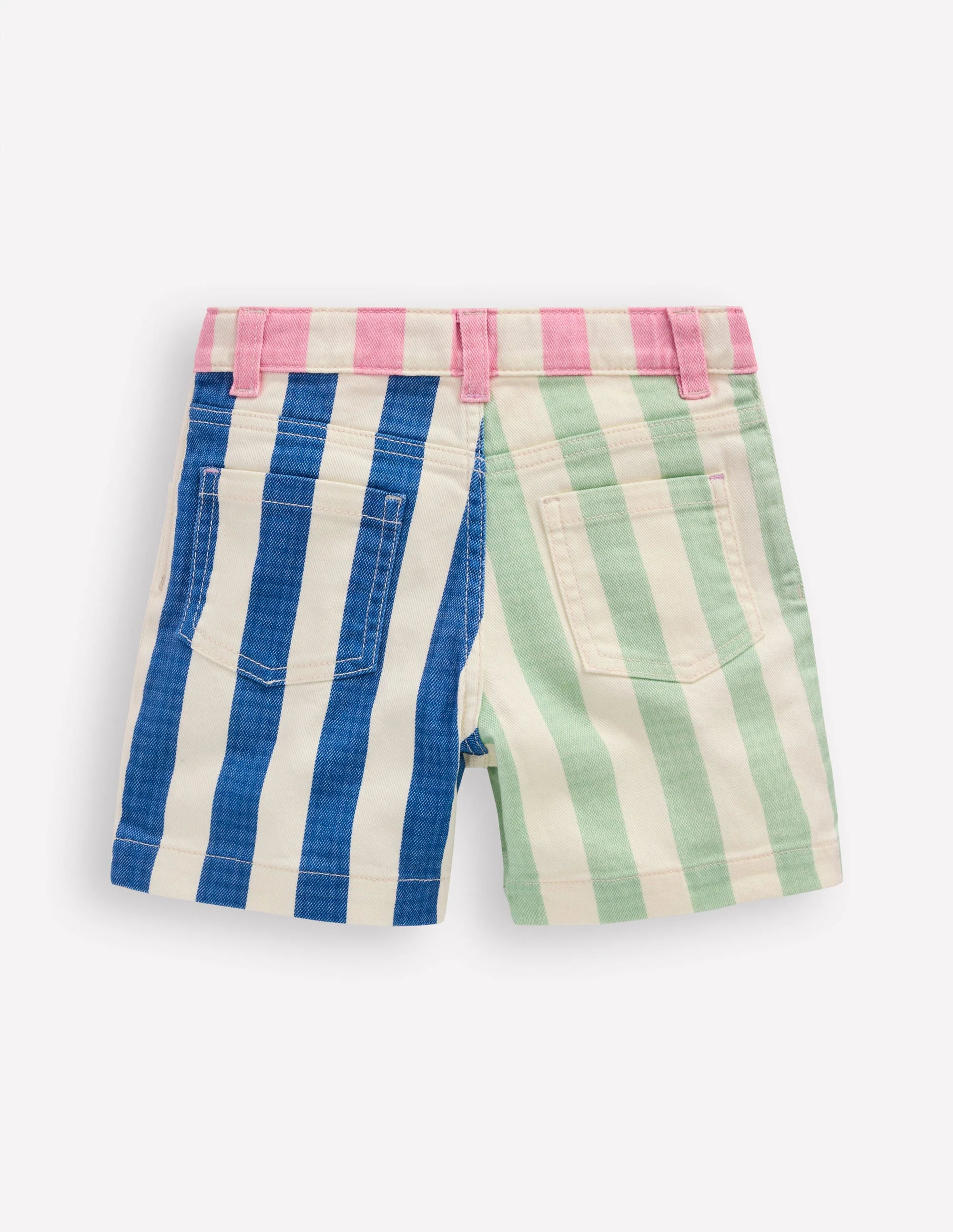 Jeansshorts-Bunt Kuddelmuddel-Streifen - Image 2