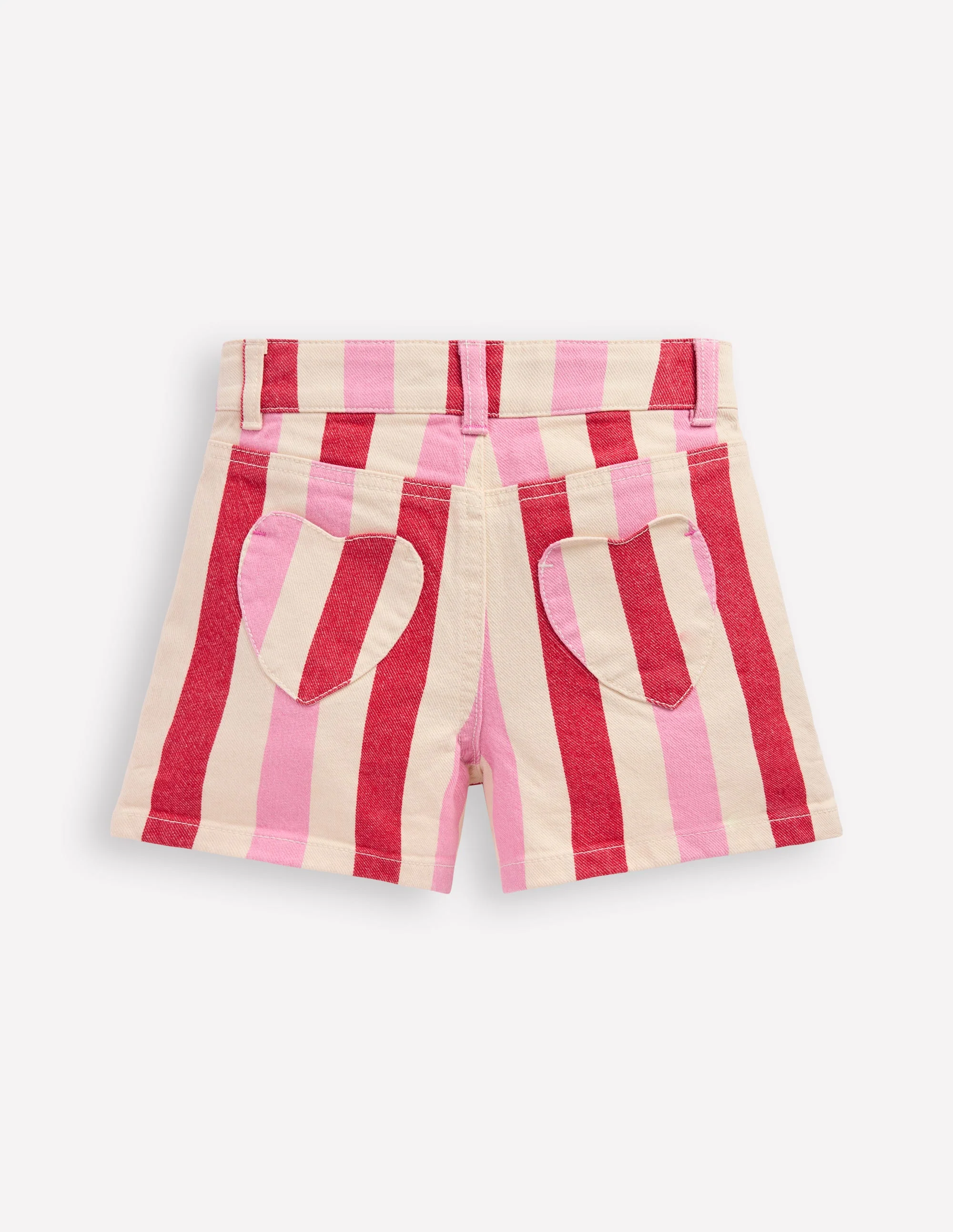 Jeansshorts-Rosa und rote Streifen - Image 2