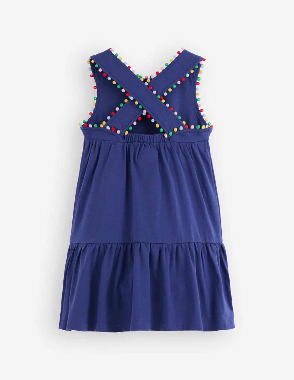Jersey-Kleid mit gekreuzten Rückenträgern-Steuerbordblau - Image 2