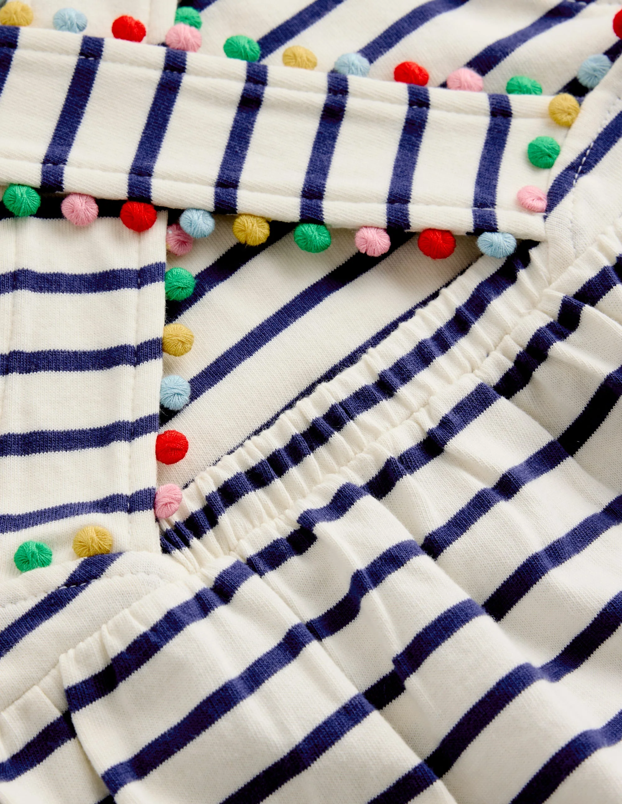Jersey-Kleid mit gekreuzten Rückenträgern-Steuerbordblau Streifen - Image 3