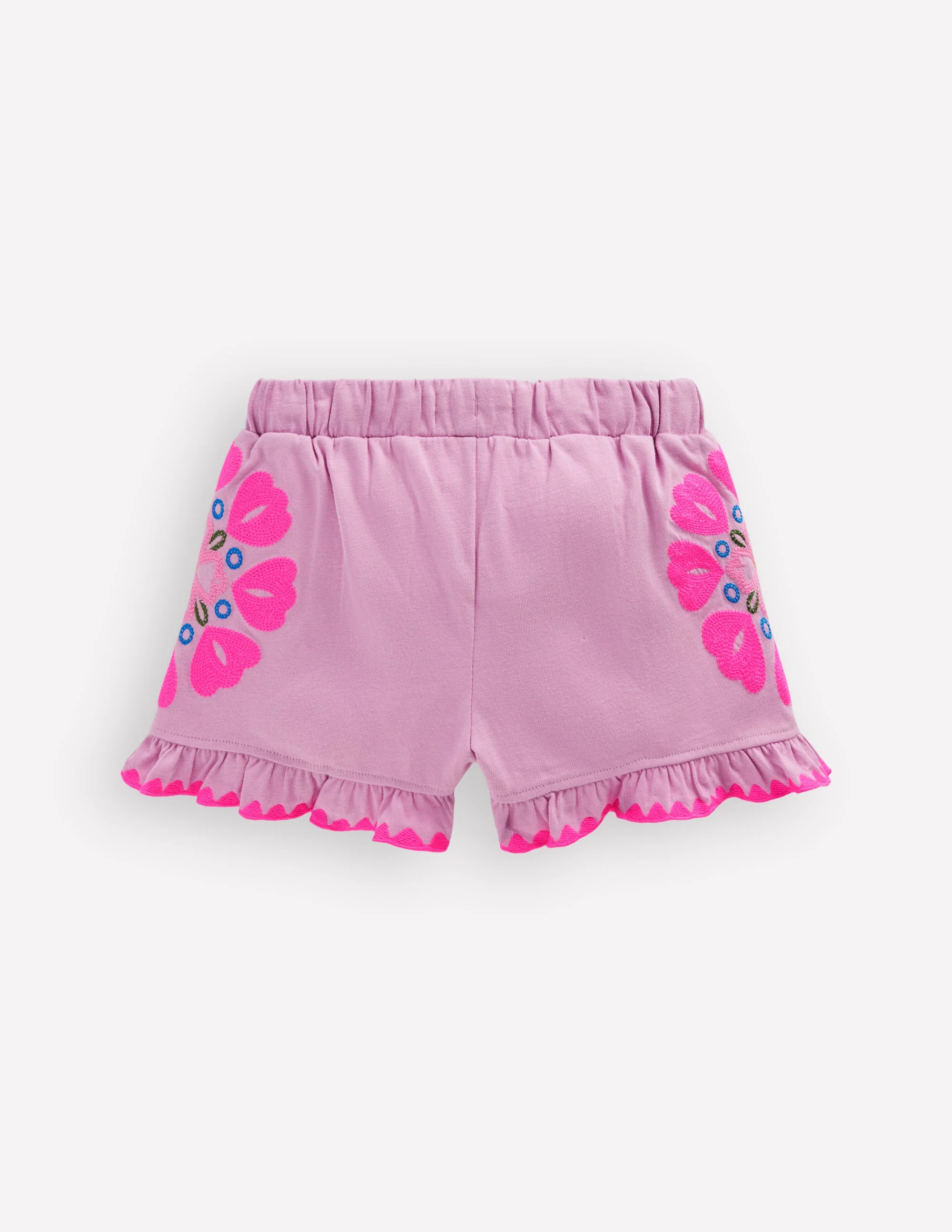 Jersey-Shorts mit Stickerei-Kräftiges Rosa Stickerei - Image 2