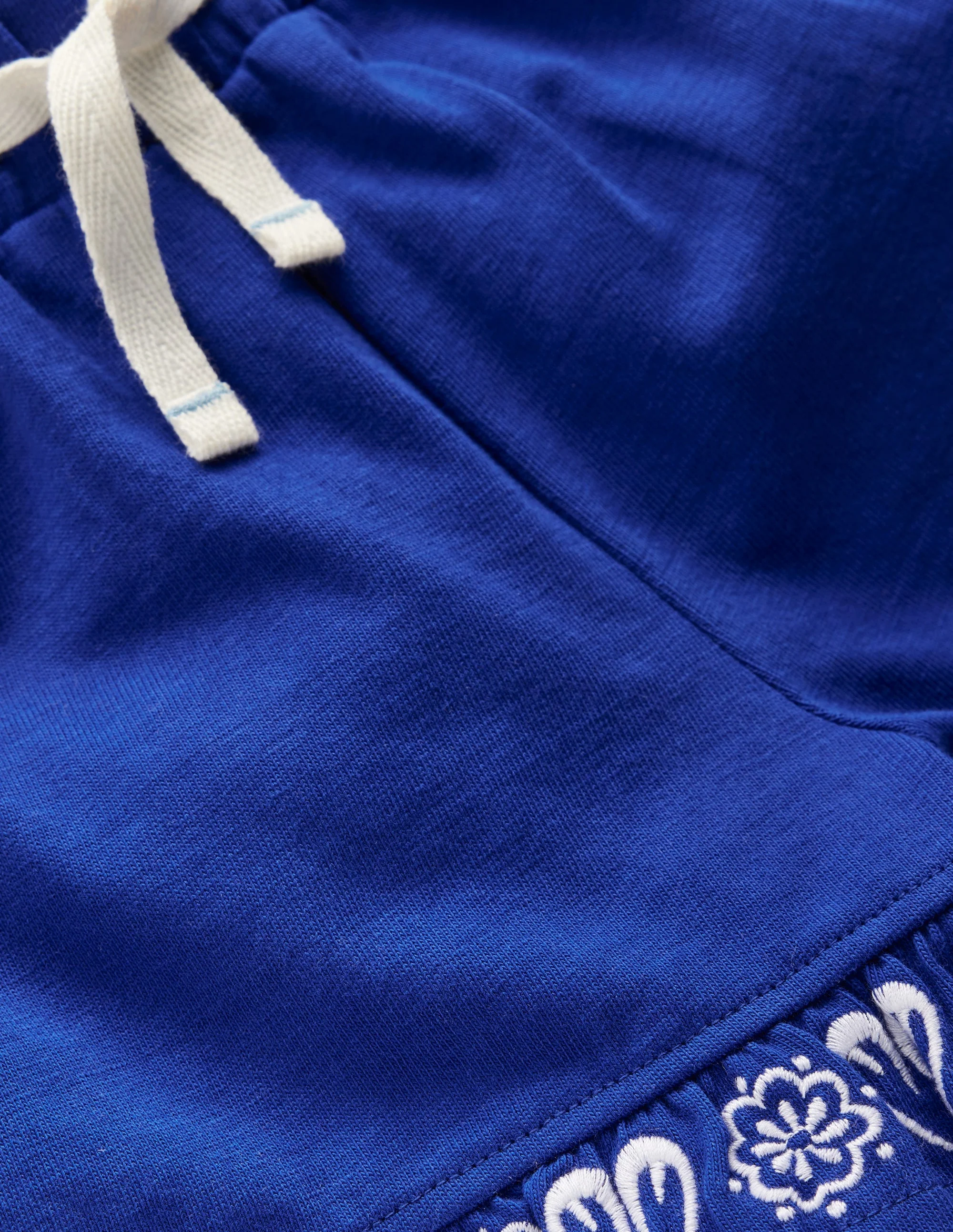 Jersey-Shorts mit Stickerei-Leuchtendes Blau Stickerei - Image 3