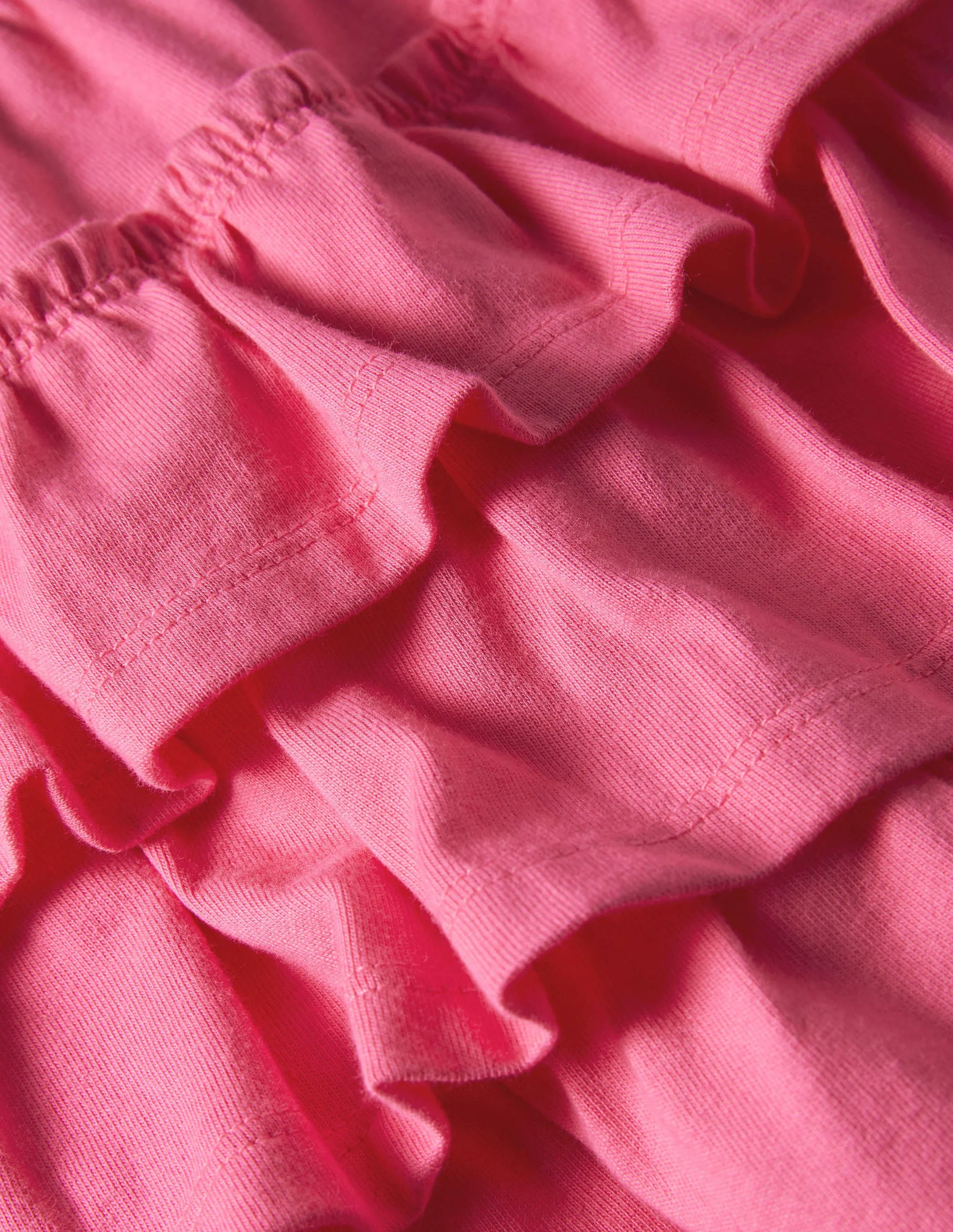 Jersey-Skort mit Rüschen-Helles Pink - Image 3