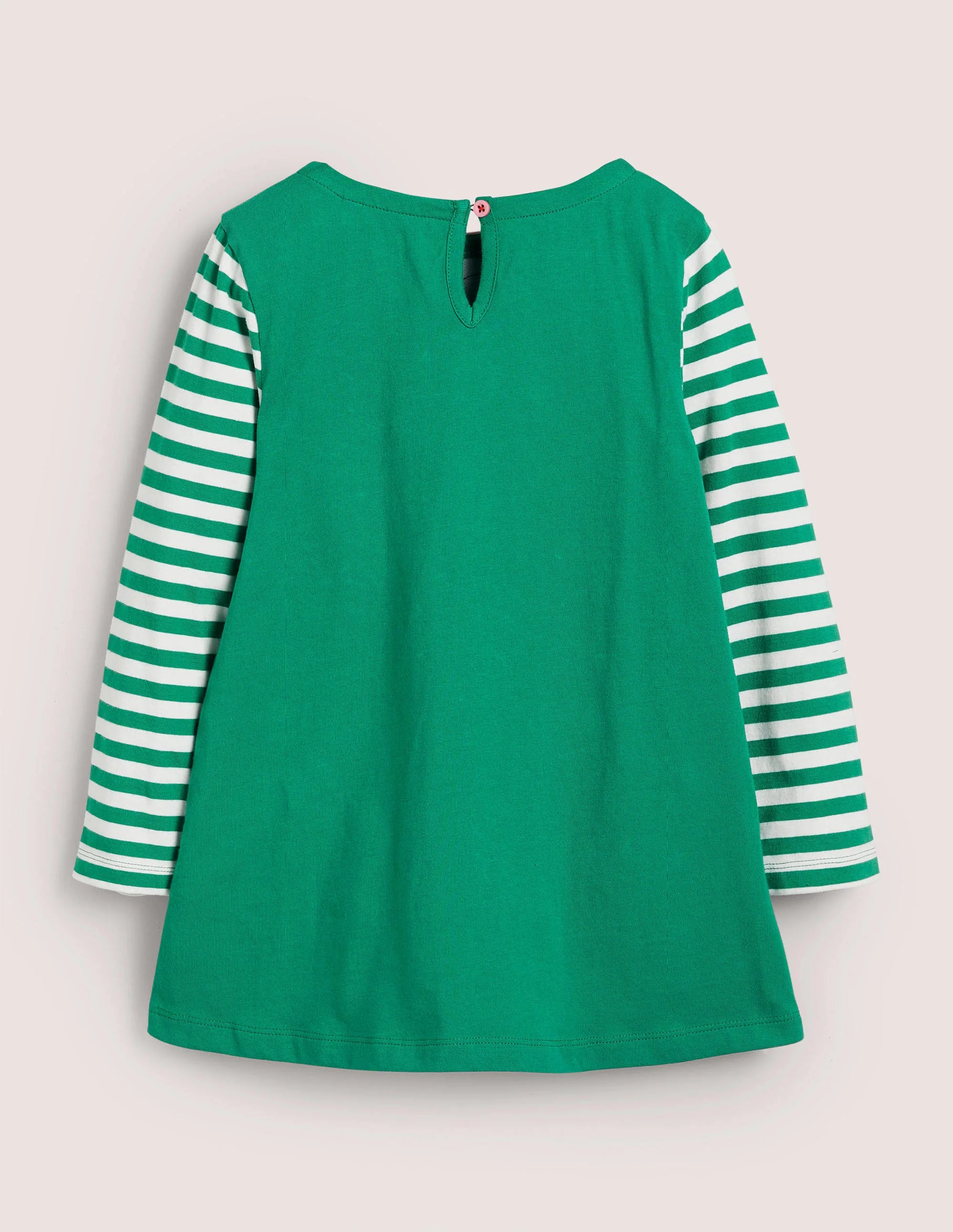 Jersey-Tunika mit Taschen-Schottengrün, Elf - Image 2