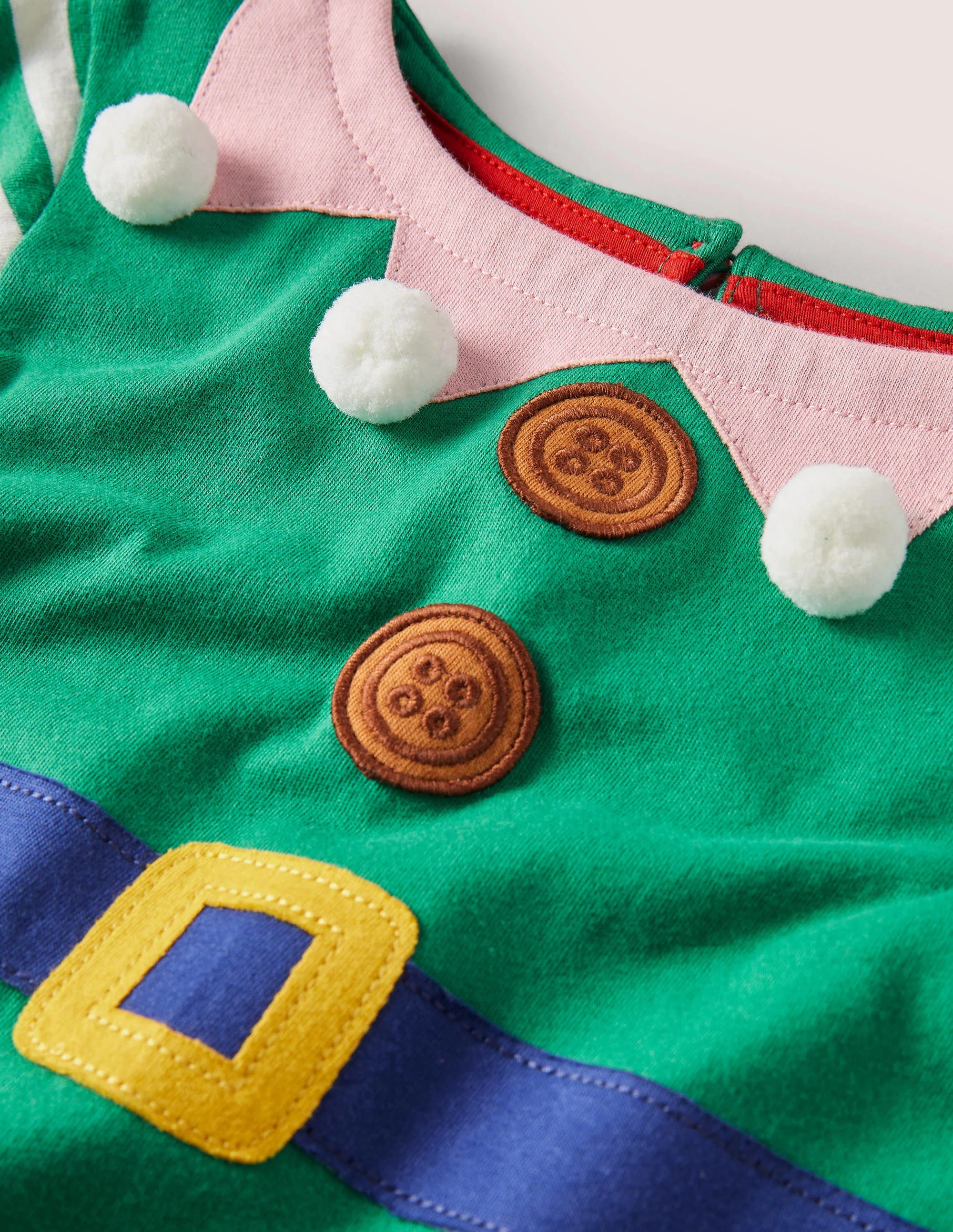 Jersey-Tunika mit Taschen-Schottengrün, Elf - Image 3
