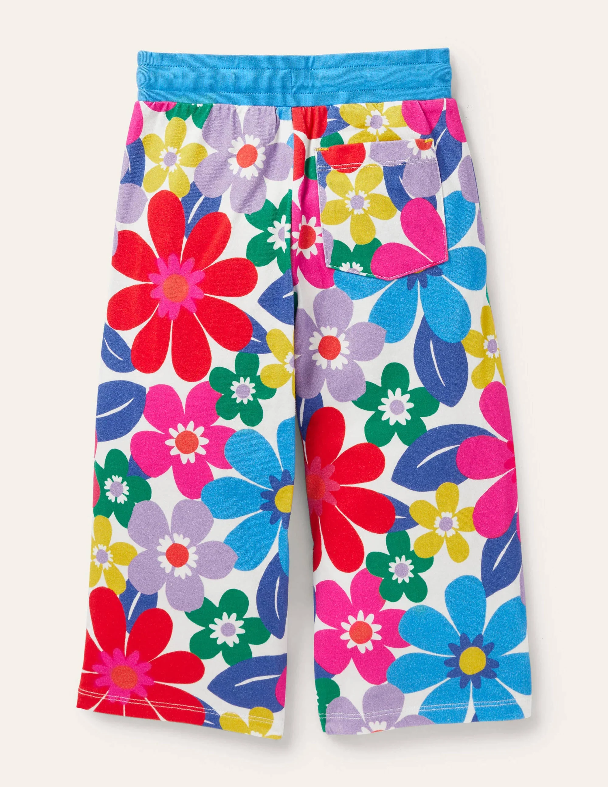 Jerseyhose mit weitem Bein-Bunt, Große Blumen - Image 2