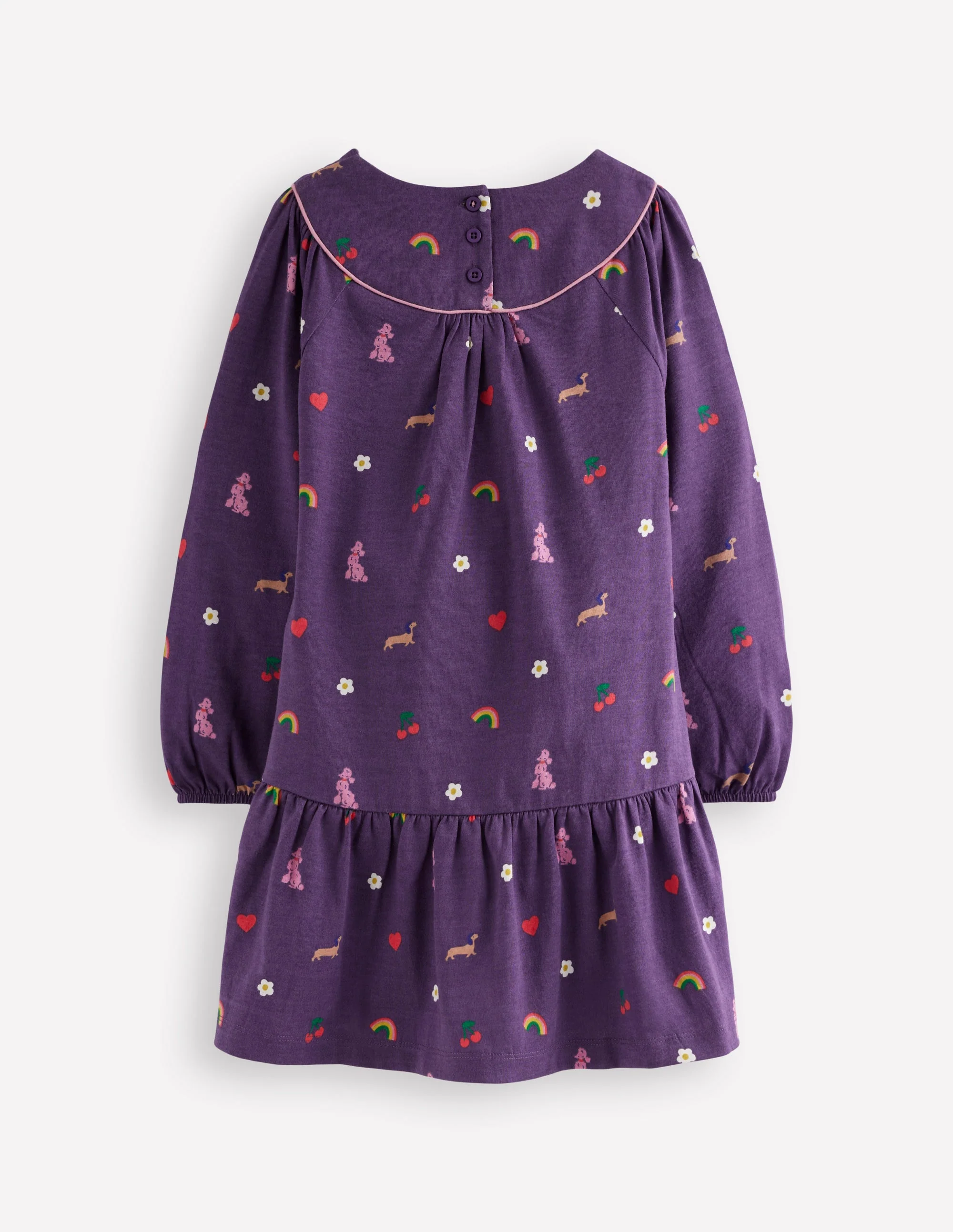 Jerseykleid mit geschwungener Passe-Mystisches Violett Paris - Image 2