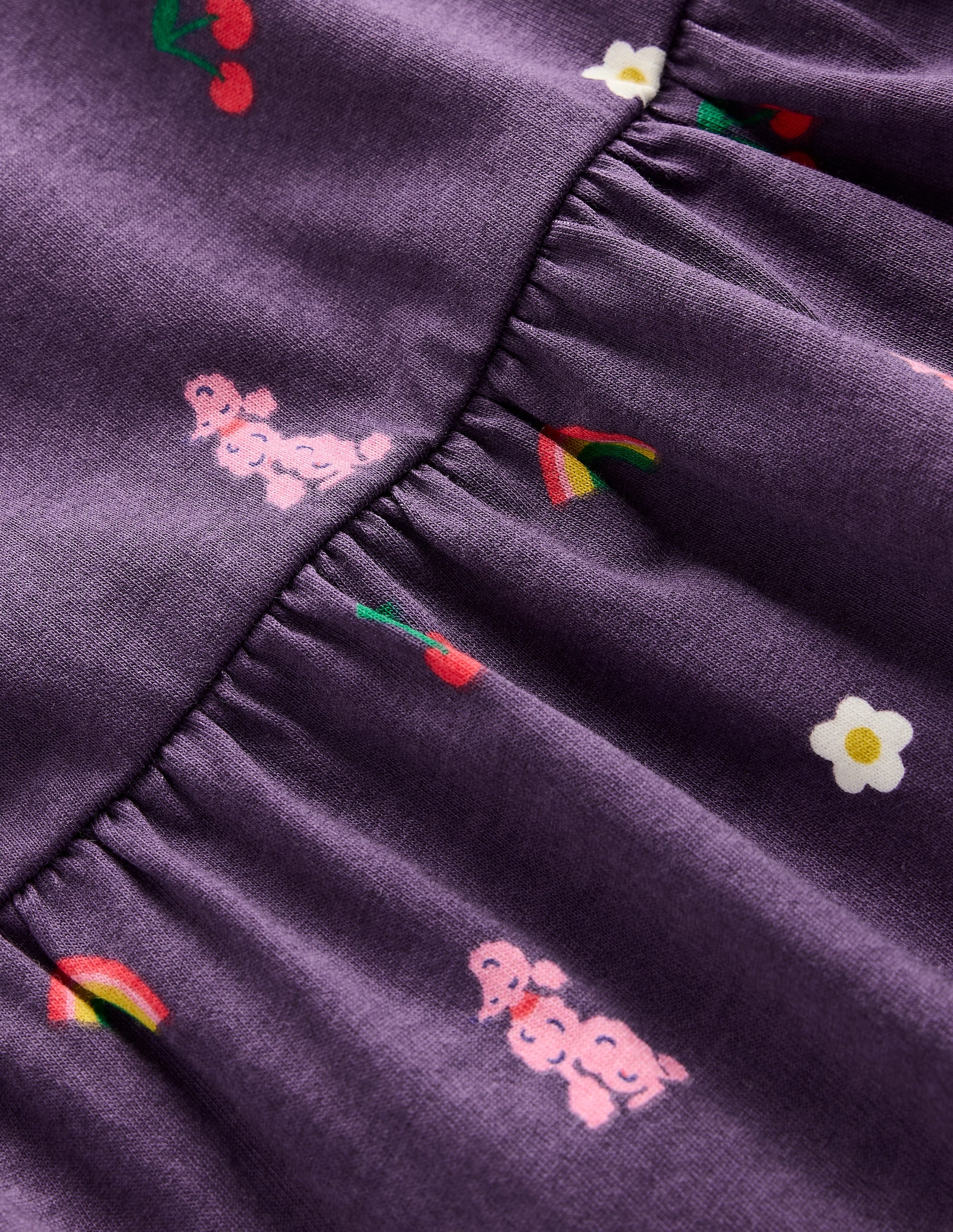 Jerseykleid mit geschwungener Passe-Mystisches Violett Paris - Image 3