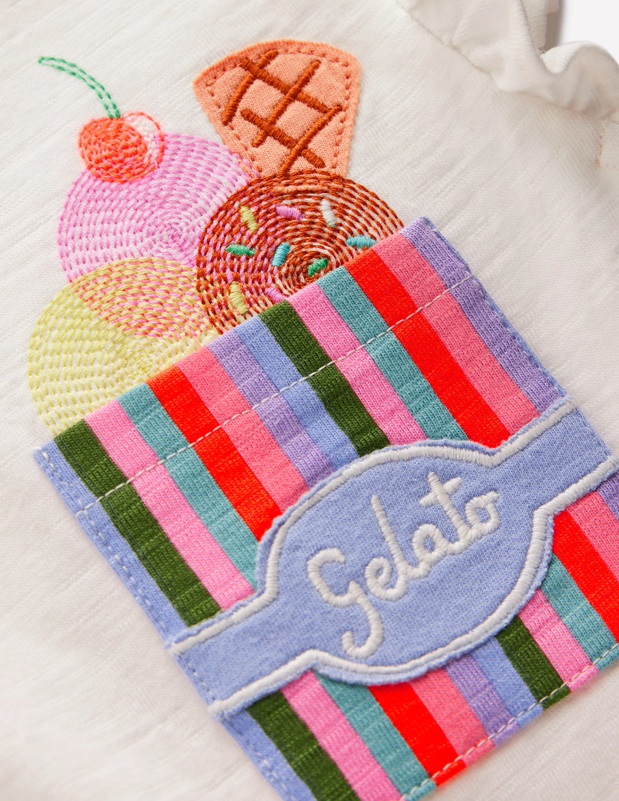 Jerseykleid mit Logotasche-Sanftes Naturweiß Eis - Image 3
