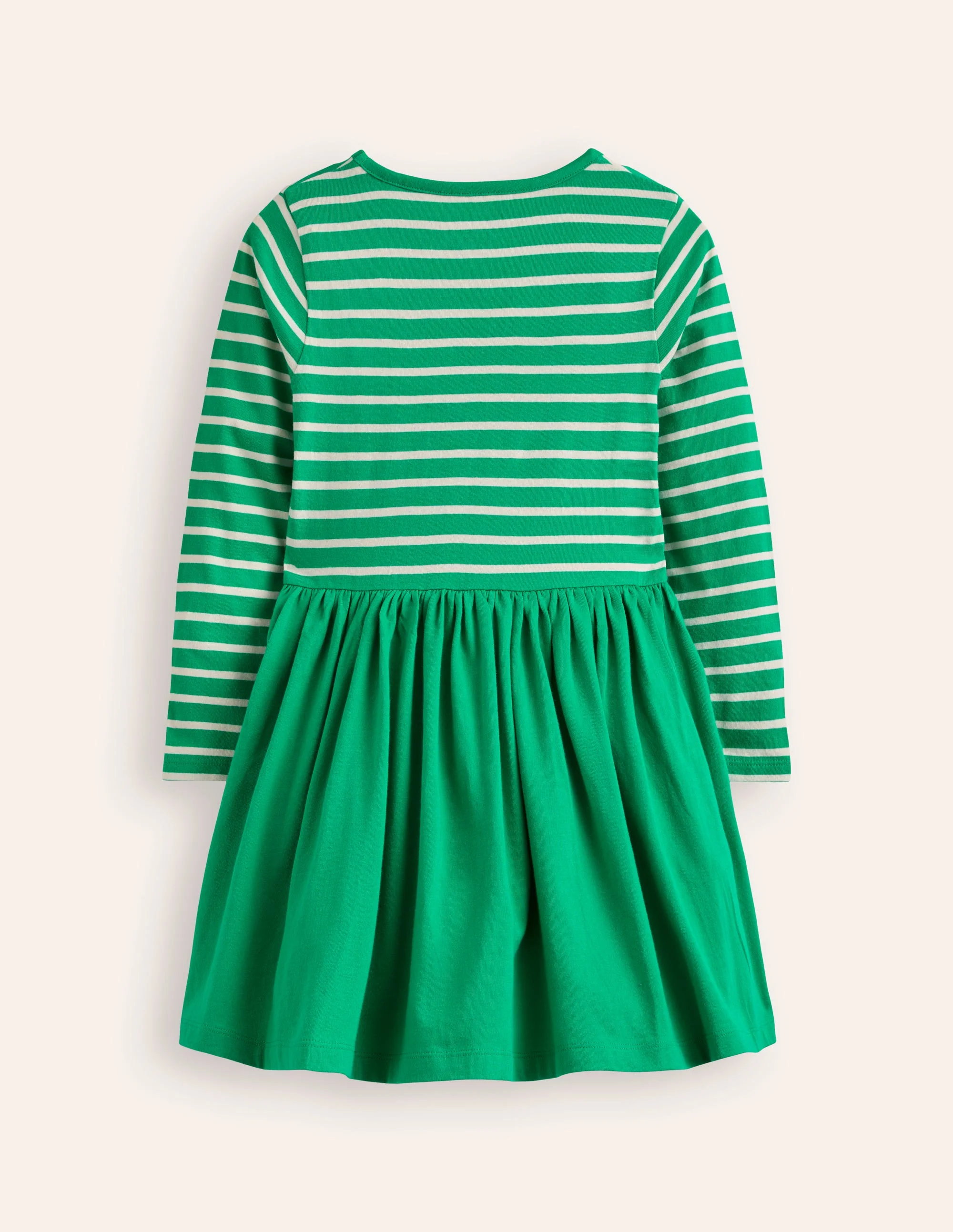 Jerseykleid mit Saumapplikation-Leuchtendes Smaragdgrün Haustiere - Image 2