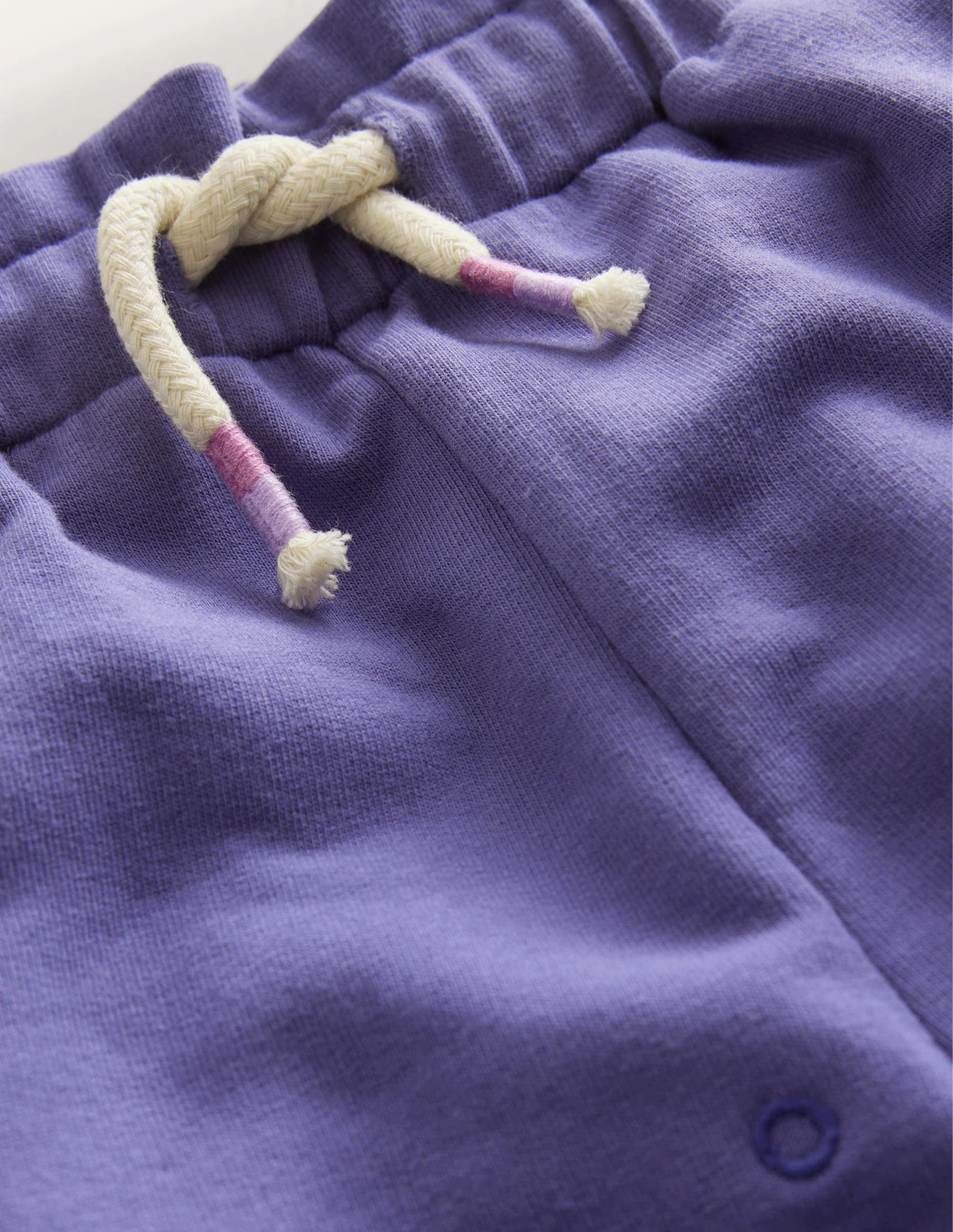 Jerseyshorts mit Lochstickerei-Sanftes Segelblau - Image 3