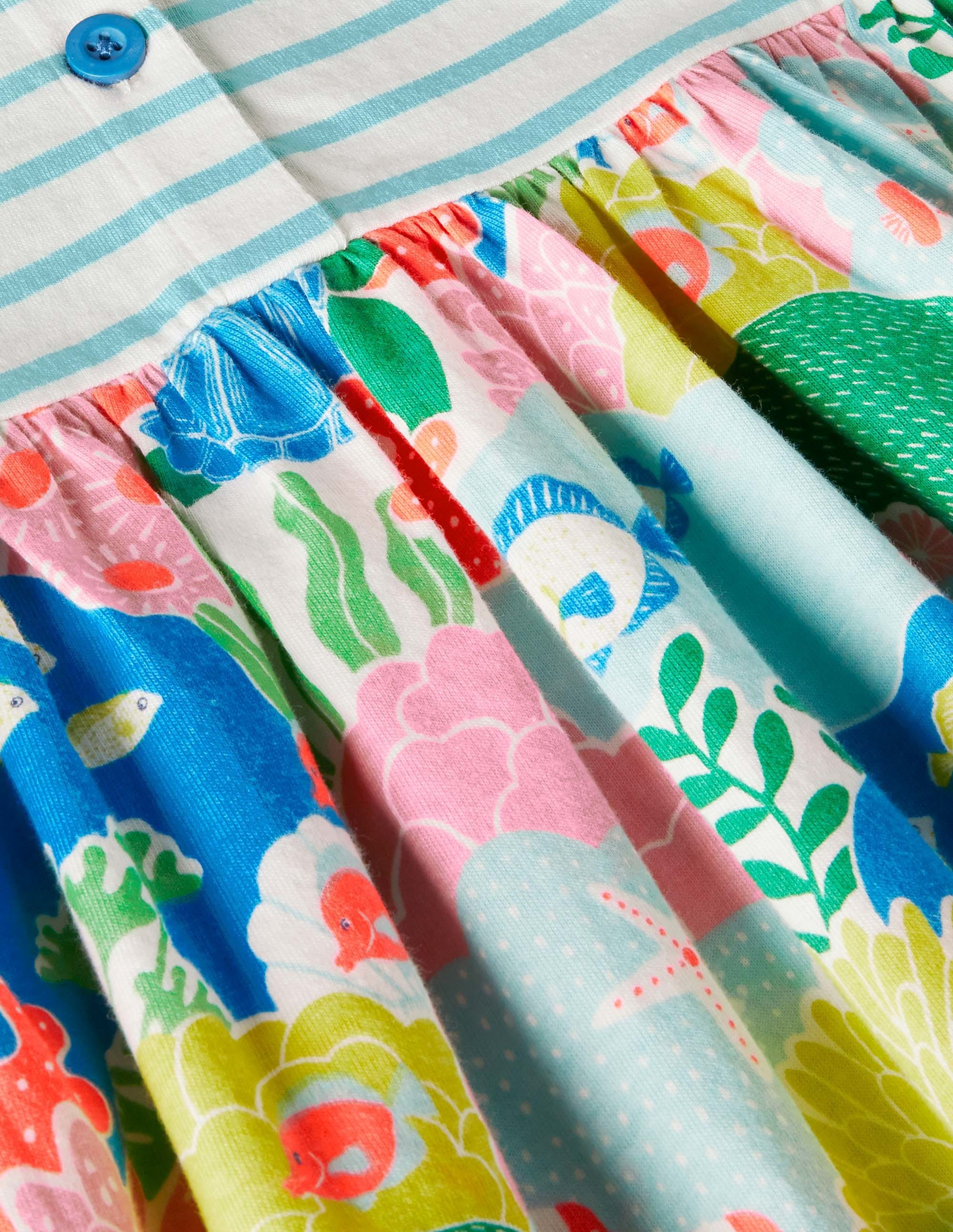 Jerseystufenkleid mit Mustermix-Bunt, Korallenriff - Image 3