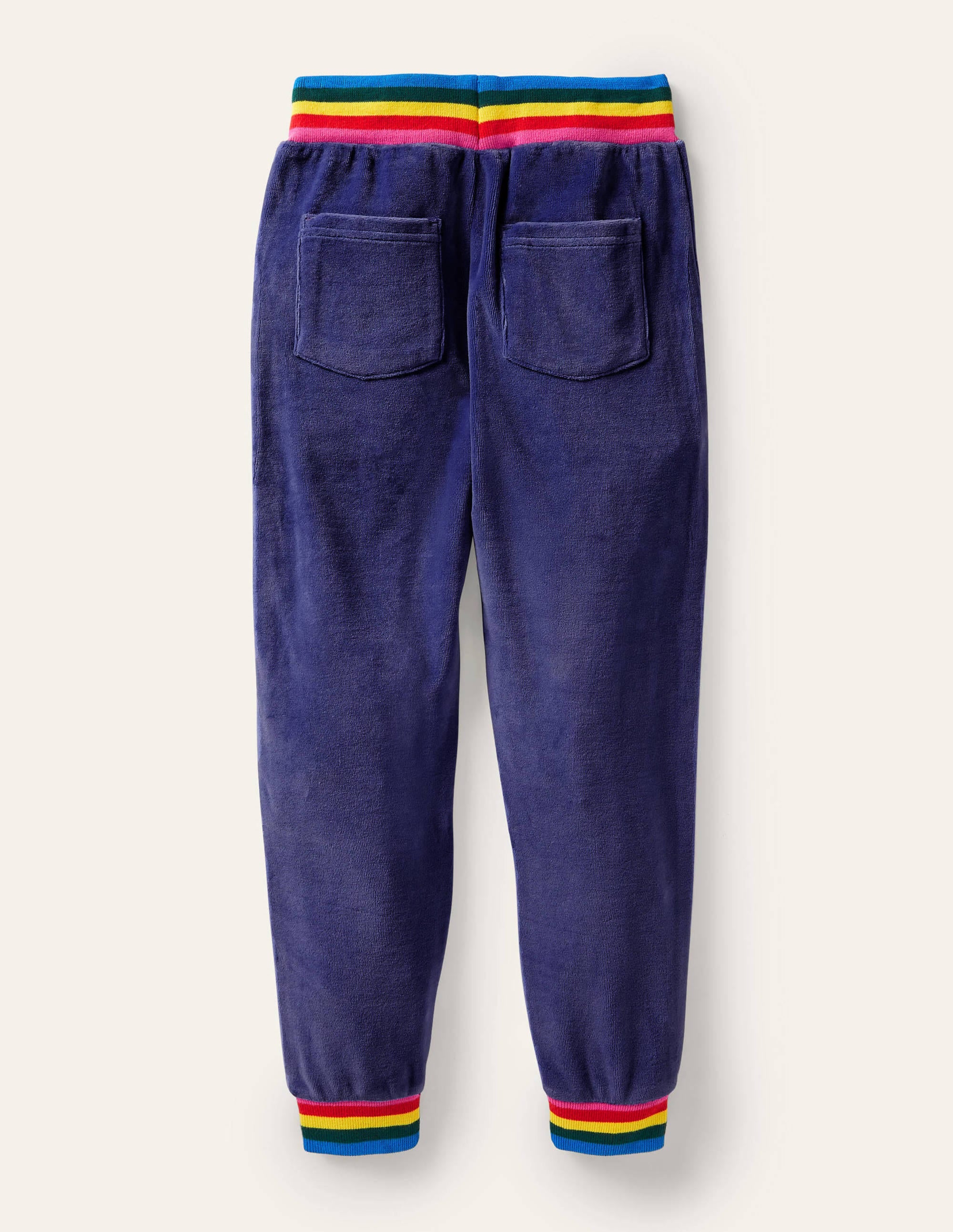 Jogginghose aus Velours-Segelblau - Image 2
