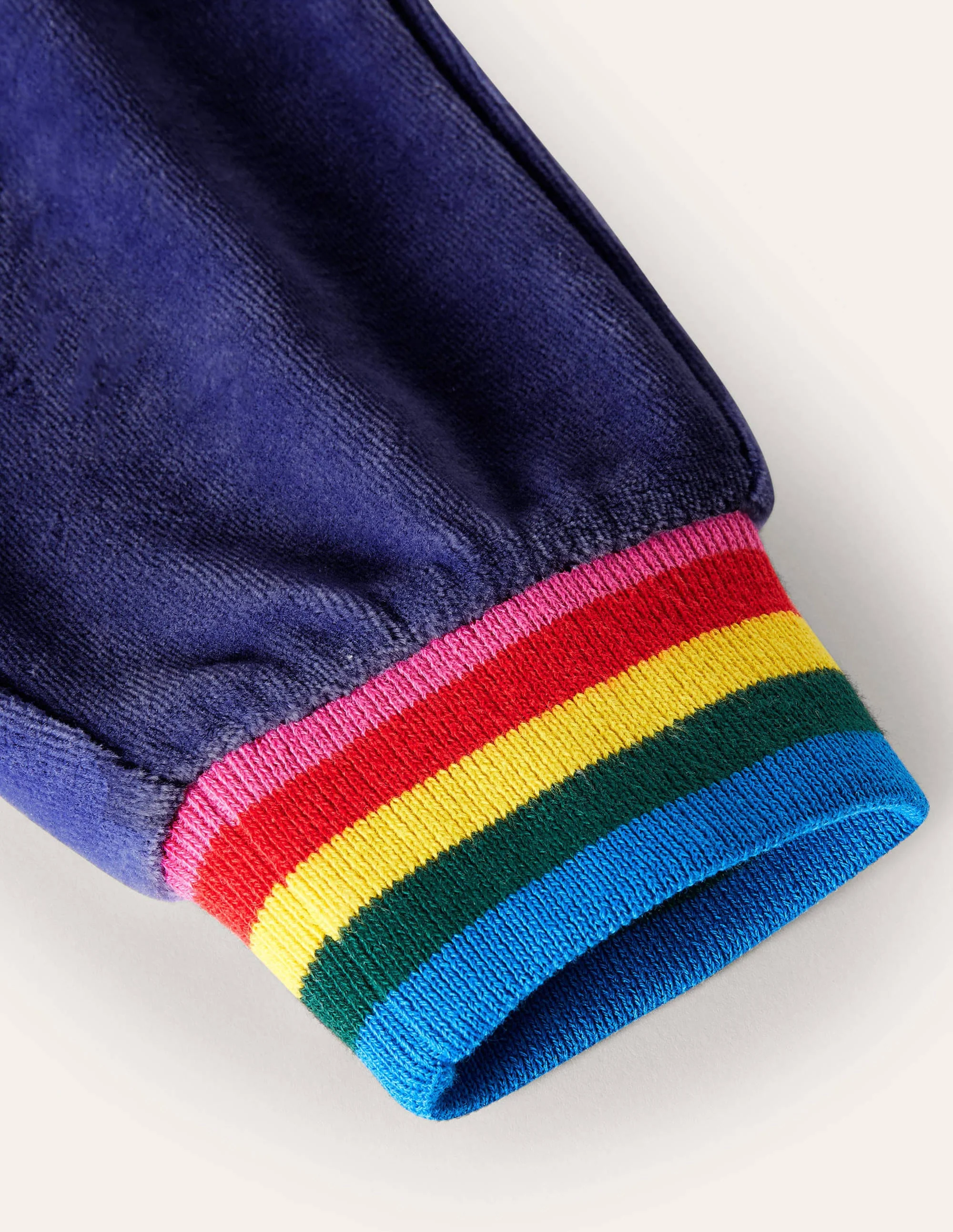 Jogginghose aus Velours-Segelblau - Image 3