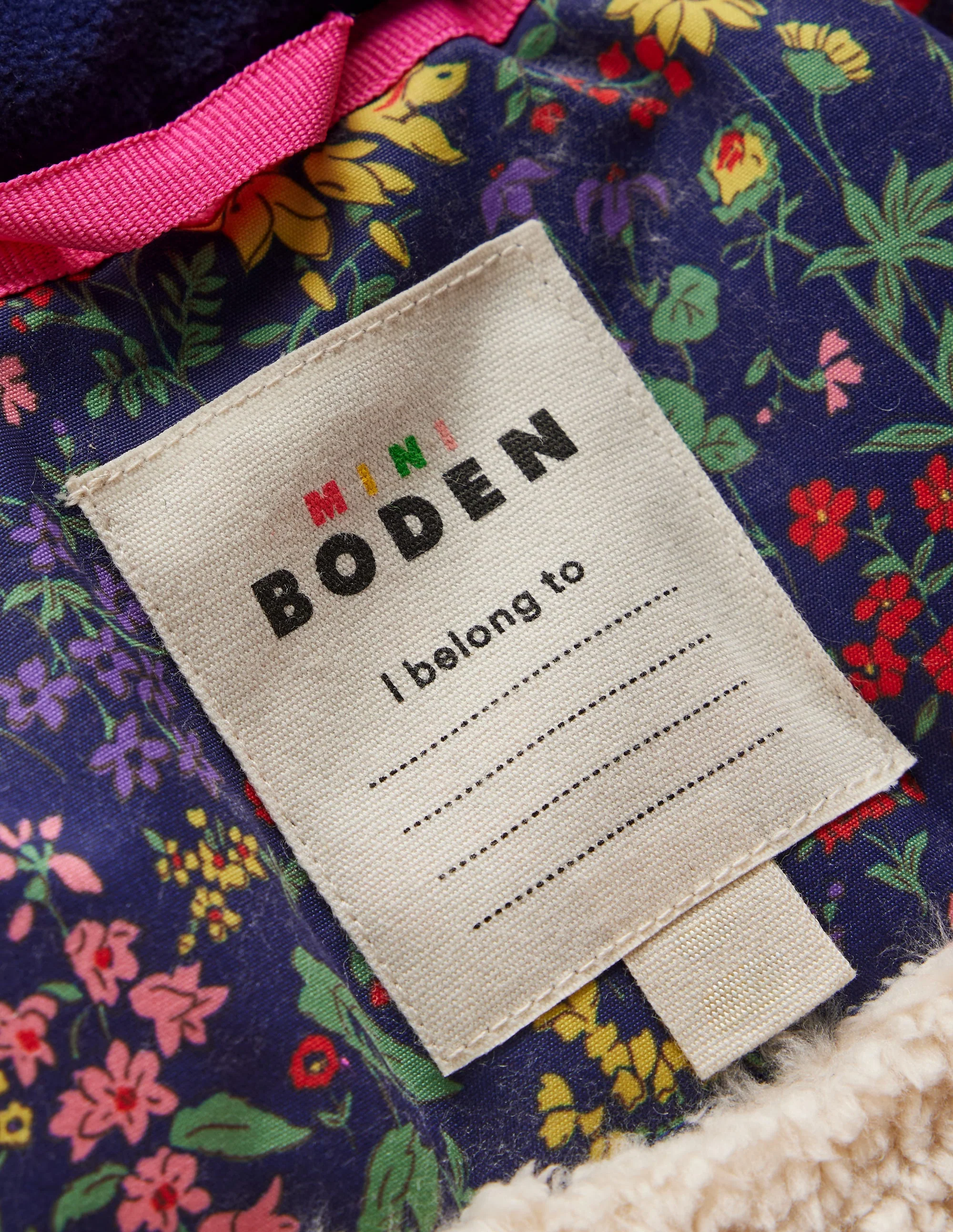 Joni Gesteppter Parka-Blau Blumenwiese - Image 4