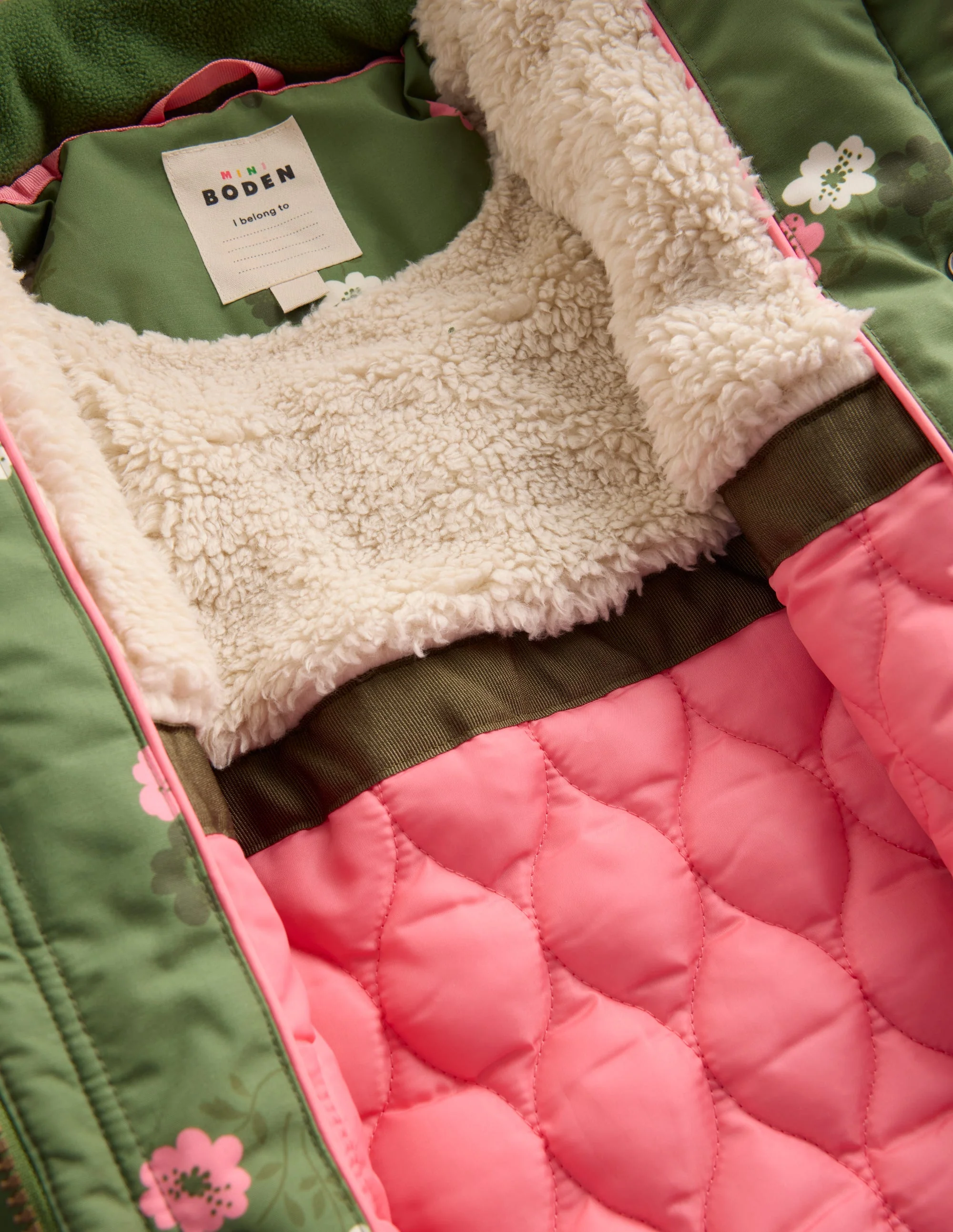 Joni Gesteppter Parka-Grün Geblümt - Image 5