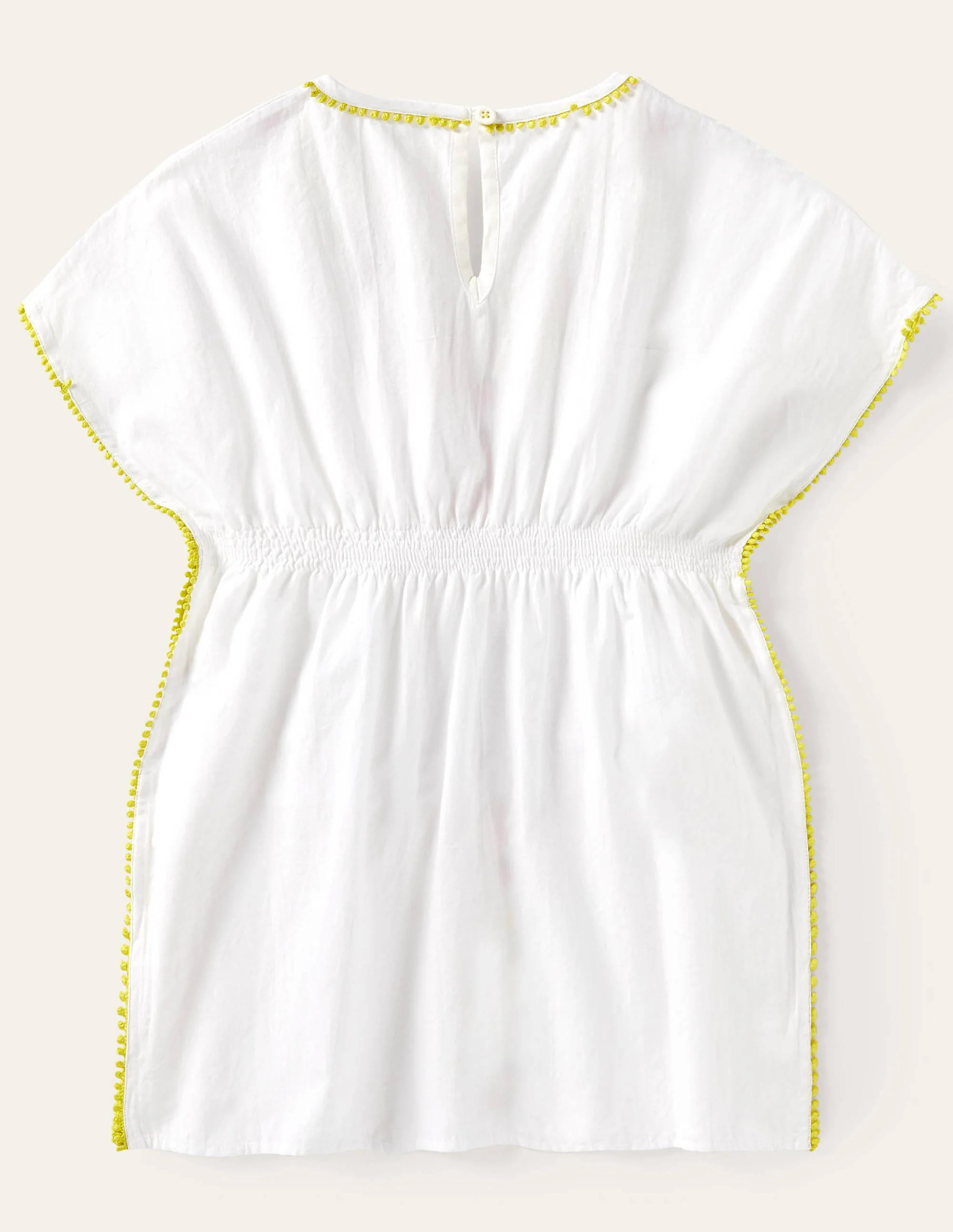 Kaftan mit gestickten Früchten-Weiß - Image 2