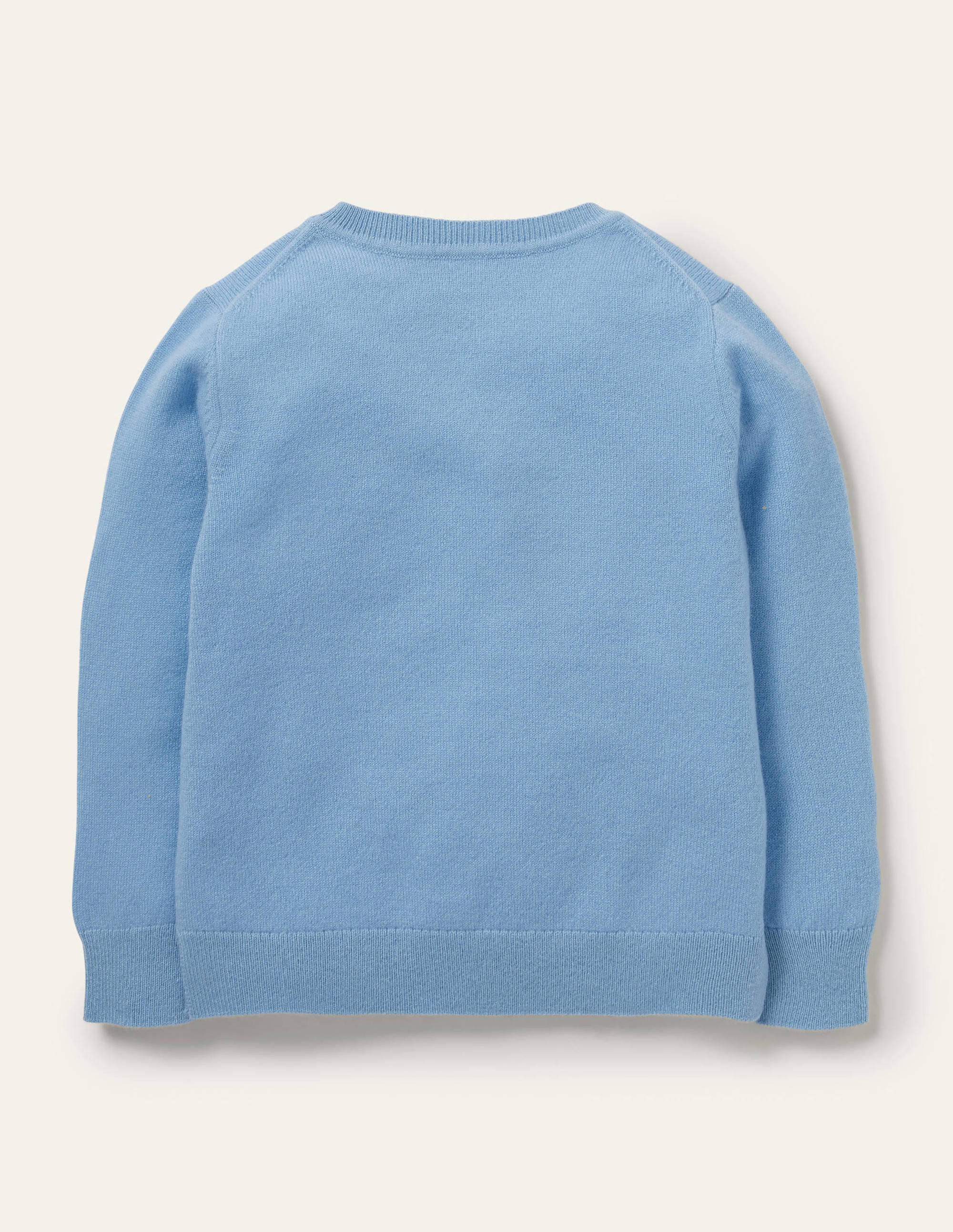 Kaschmirpullover mit Motiv-Surfbrett-Blau Meliert, Reh - Image 2