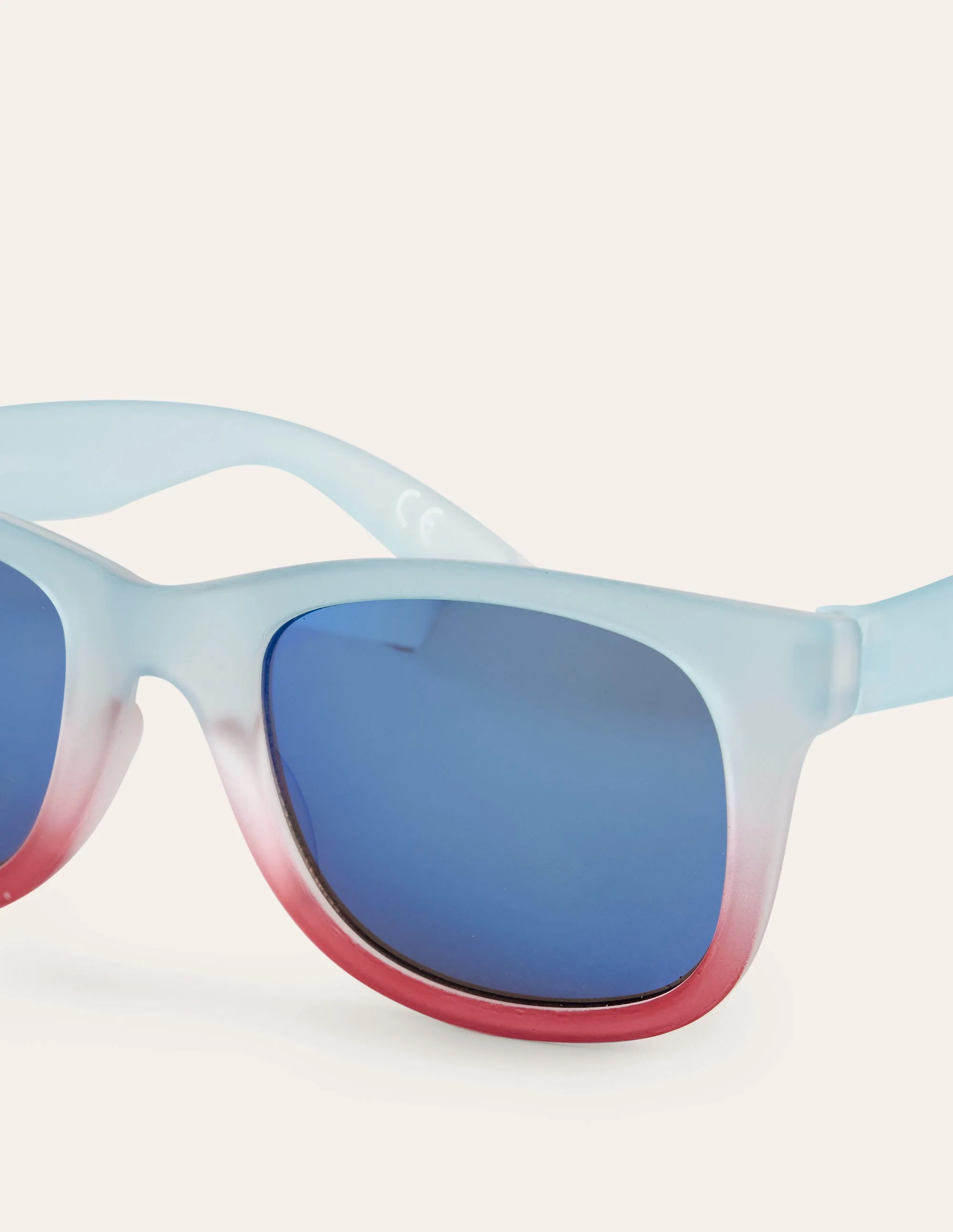 Klassische Sonnenbrille-Blau/Rot - Image 3