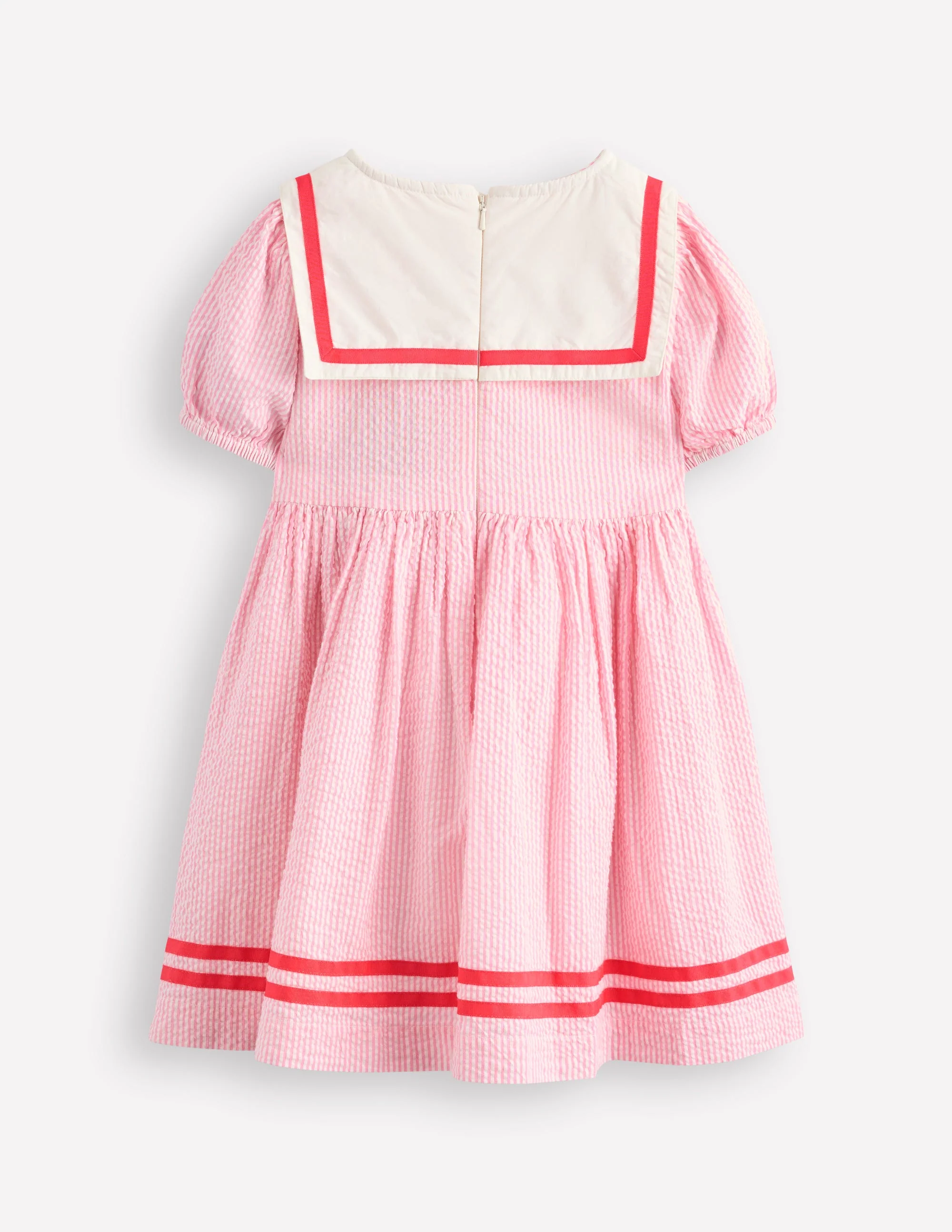 Klassisches Matrosenkleid-Rosa Drillich - Image 2