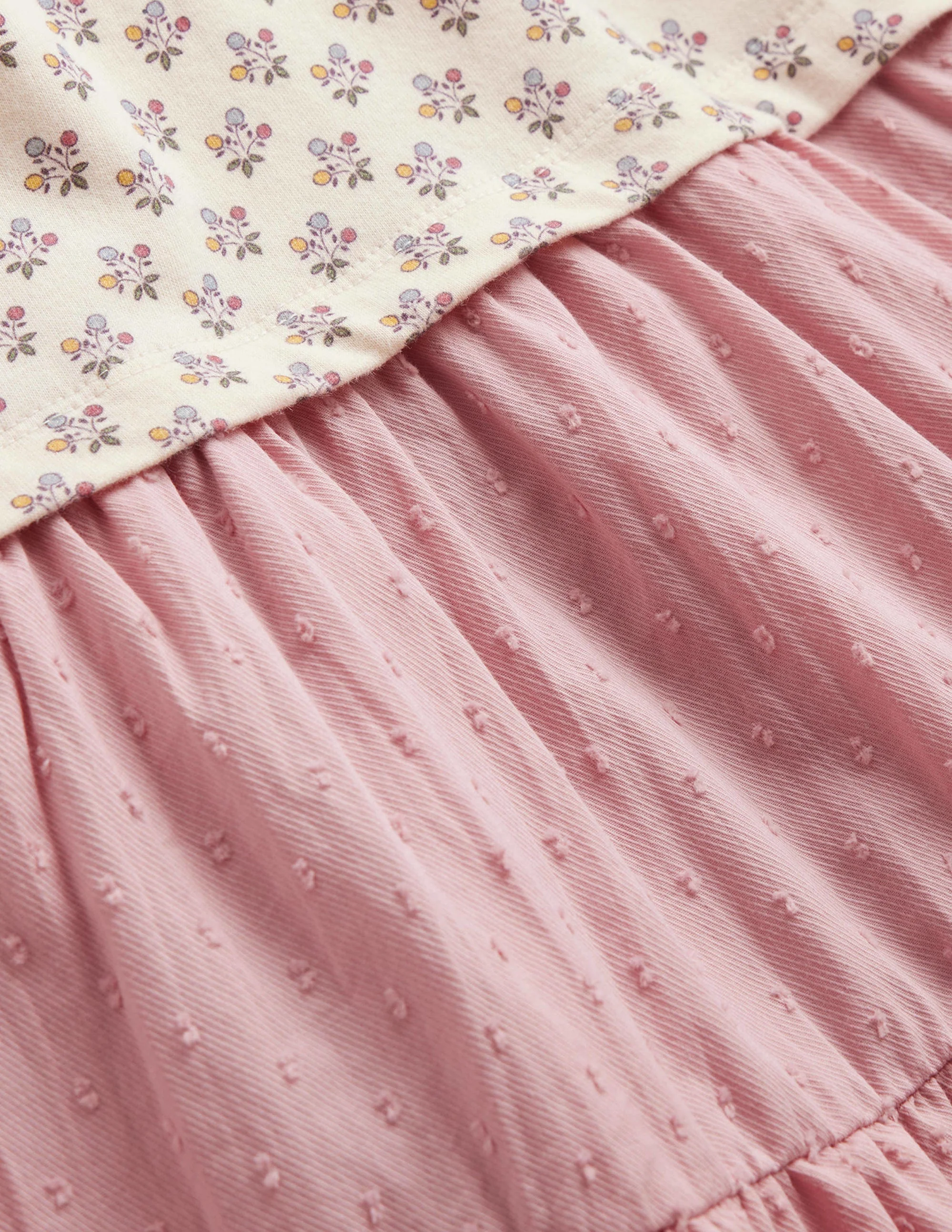 Kleid aus gewebtem Jersey-Mix-Mandelrosa - Image 3