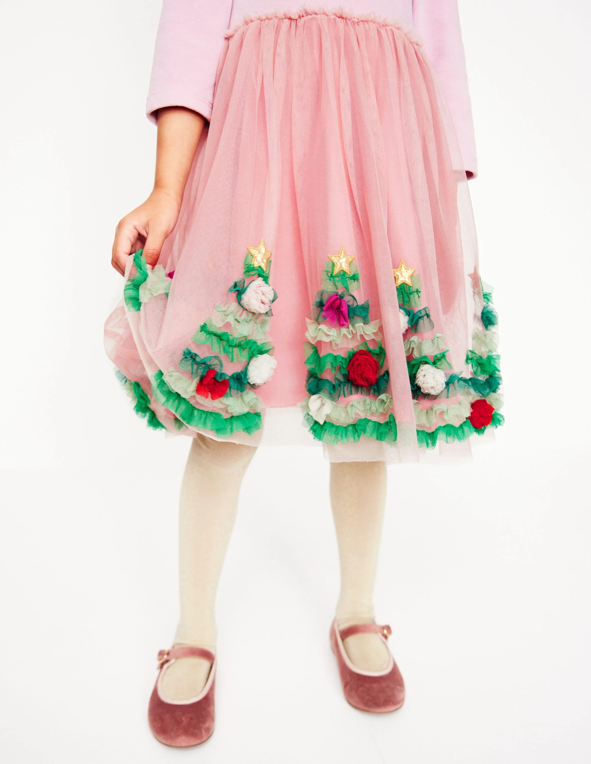 Kleid aus Samt und Tüll mit Applikationen-Abraham Moon Shetland Wool - Image 3