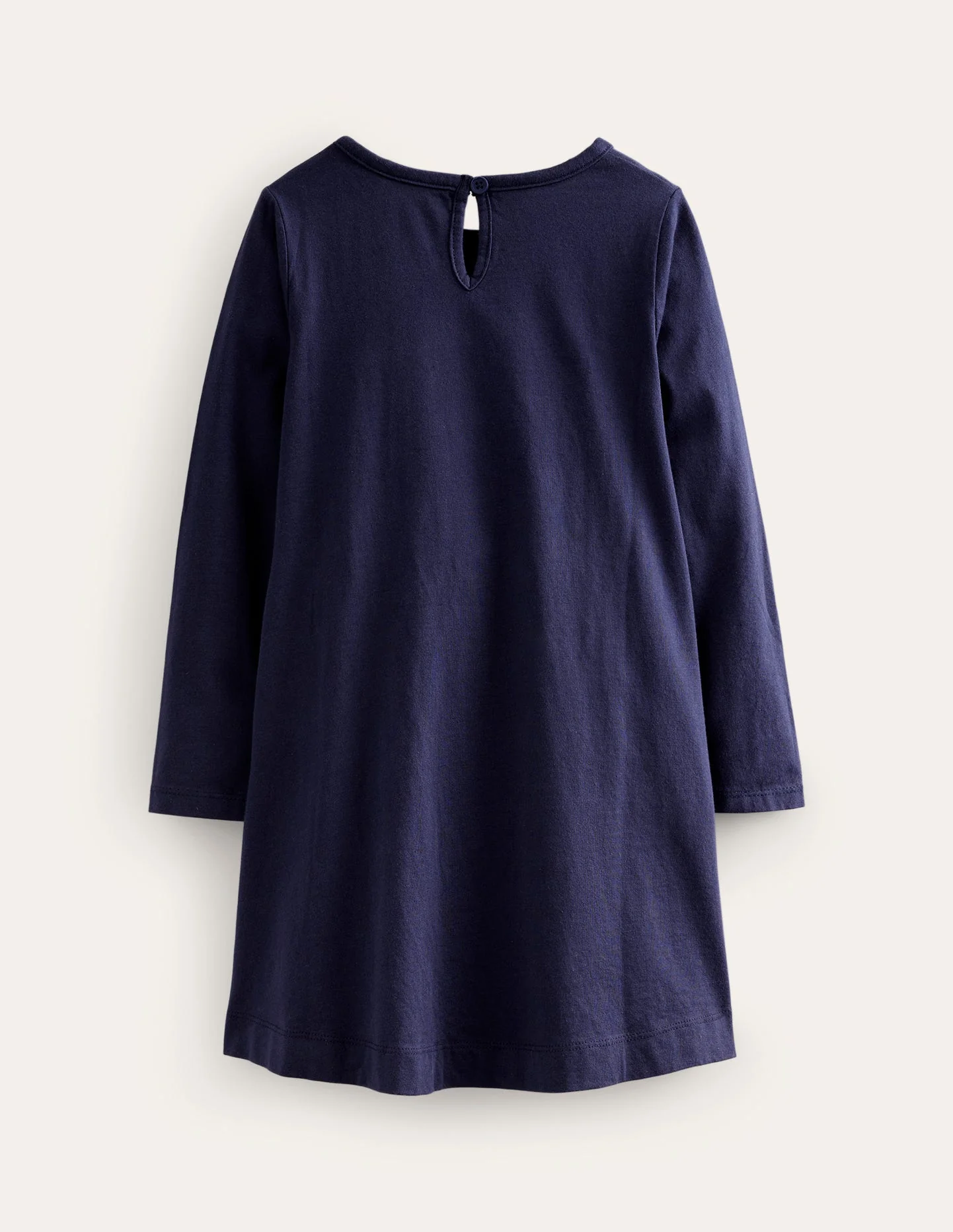 Kleid mit Adventskalender-Applikation-Französisches Marineblau - Image 2