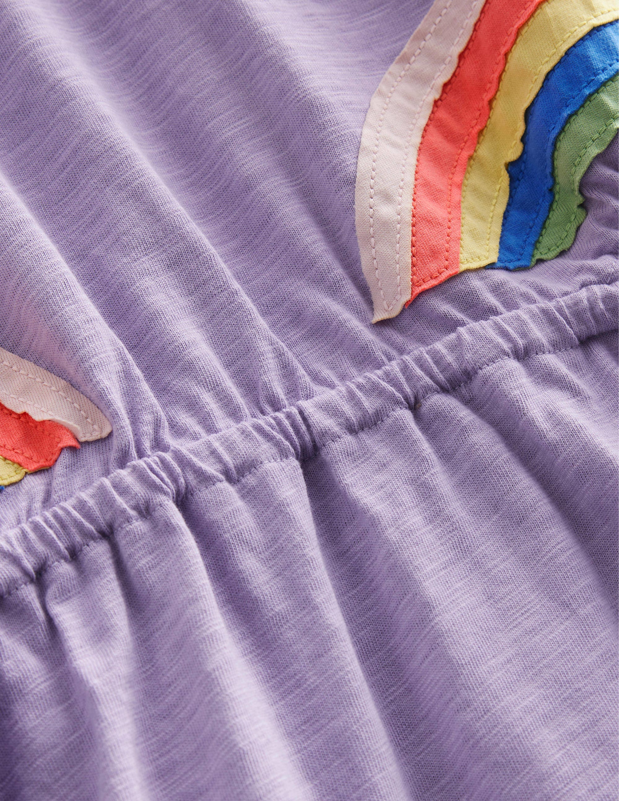 Kleid mit Cut-out-Detail-Nebliges Lavendellila, Regenbogen - Image 3