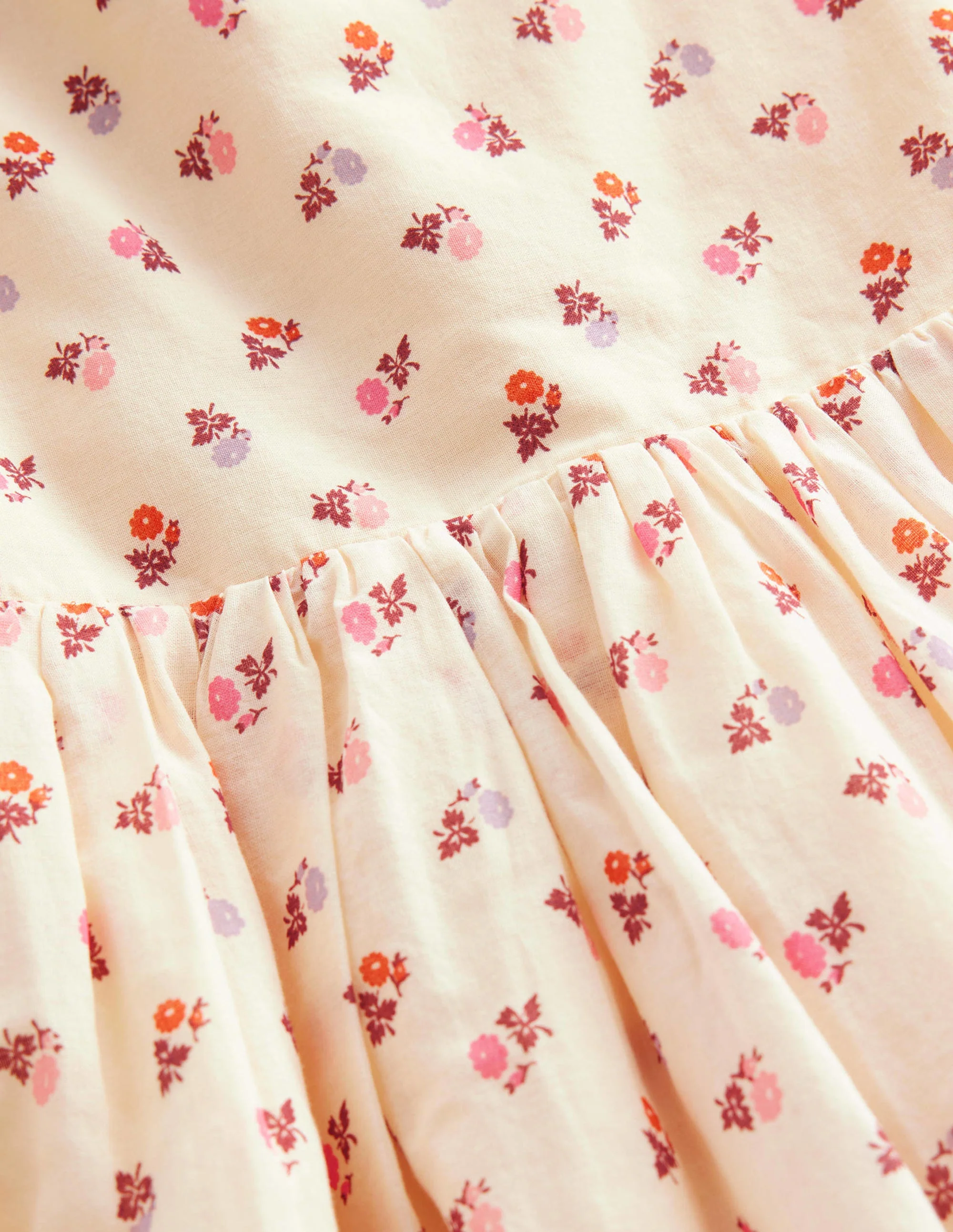 Kleid mit gekreuzten Rückenträgern-Hellgelb, Knospen - Image 3