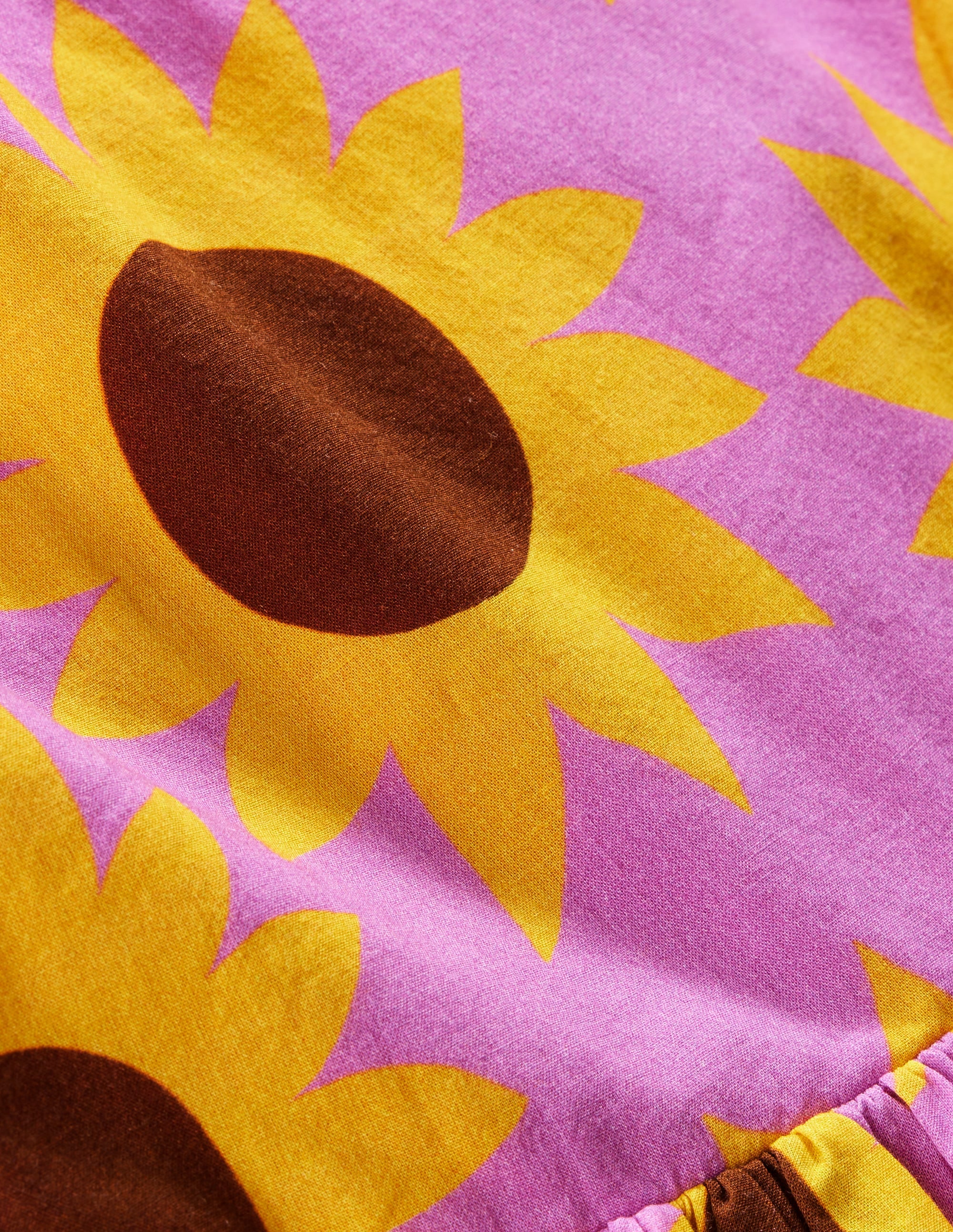 Kleid mit gekreuzten Rückenträgern-Rosa Sonnenblume Geo - Image 3
