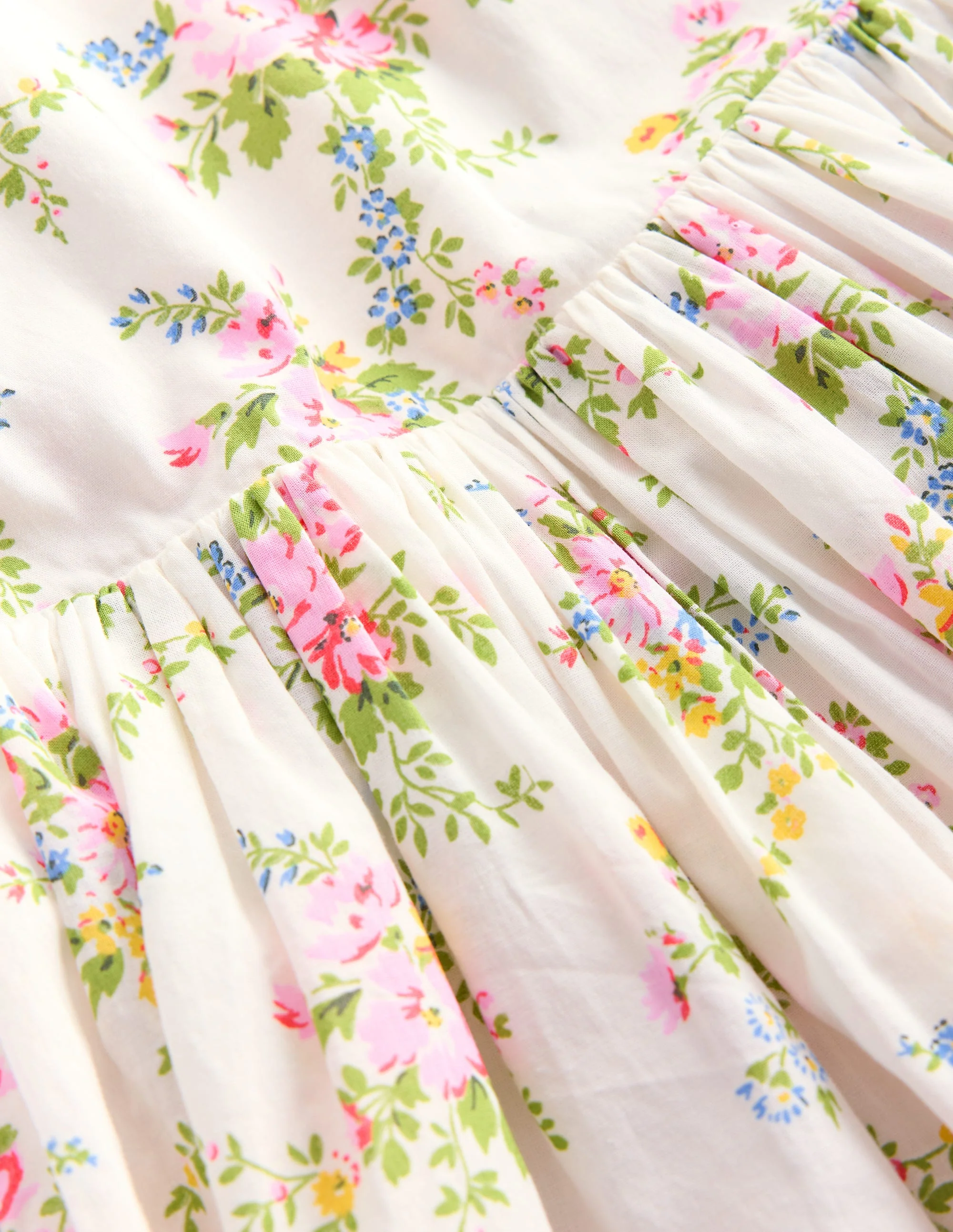 Kleid mit Lochstickerei am Rücken-Sanftes Naturweiß Rosa - Image 4