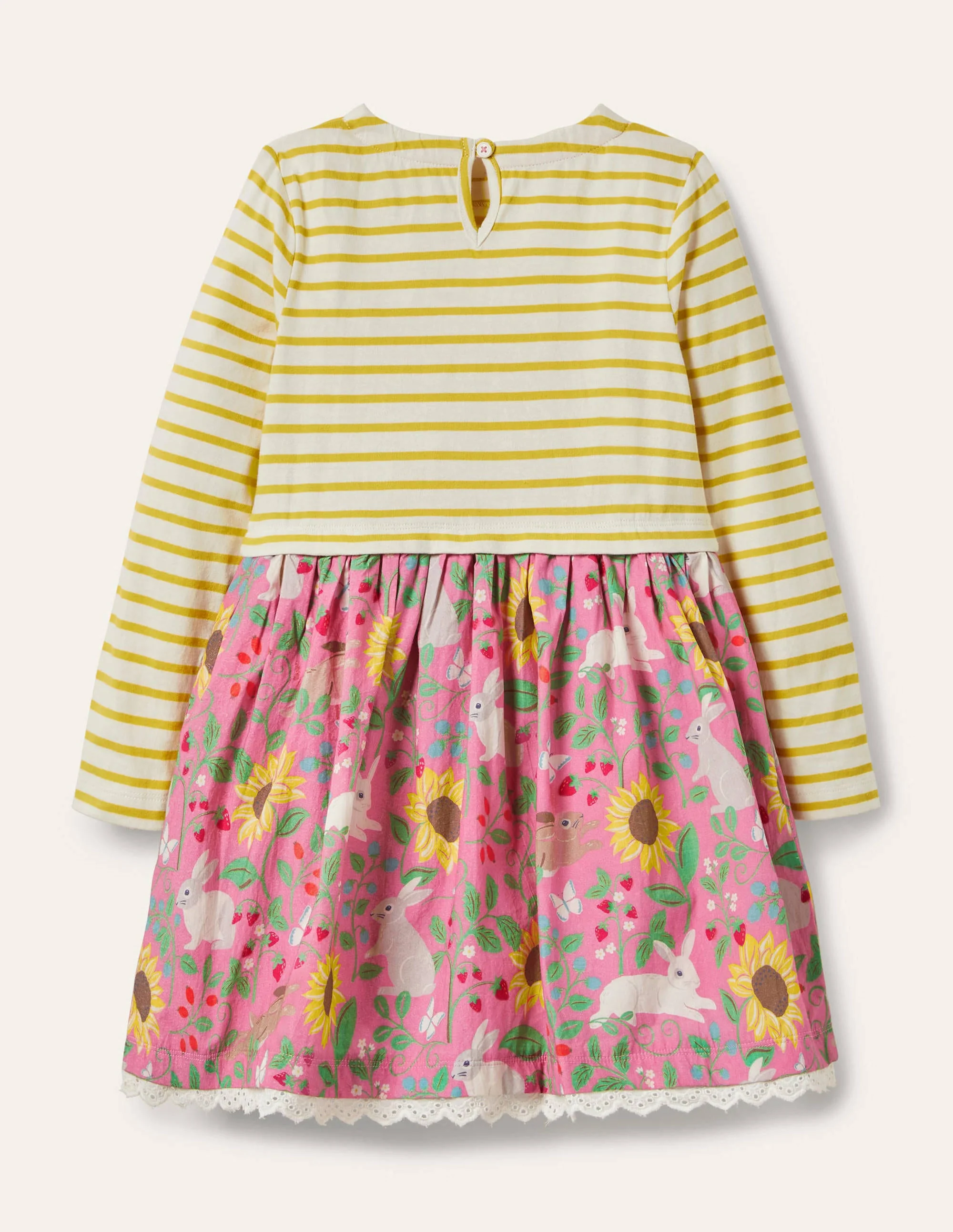Kleid mit Mustermix-Hellrosa, Beerenmuster - Image 2