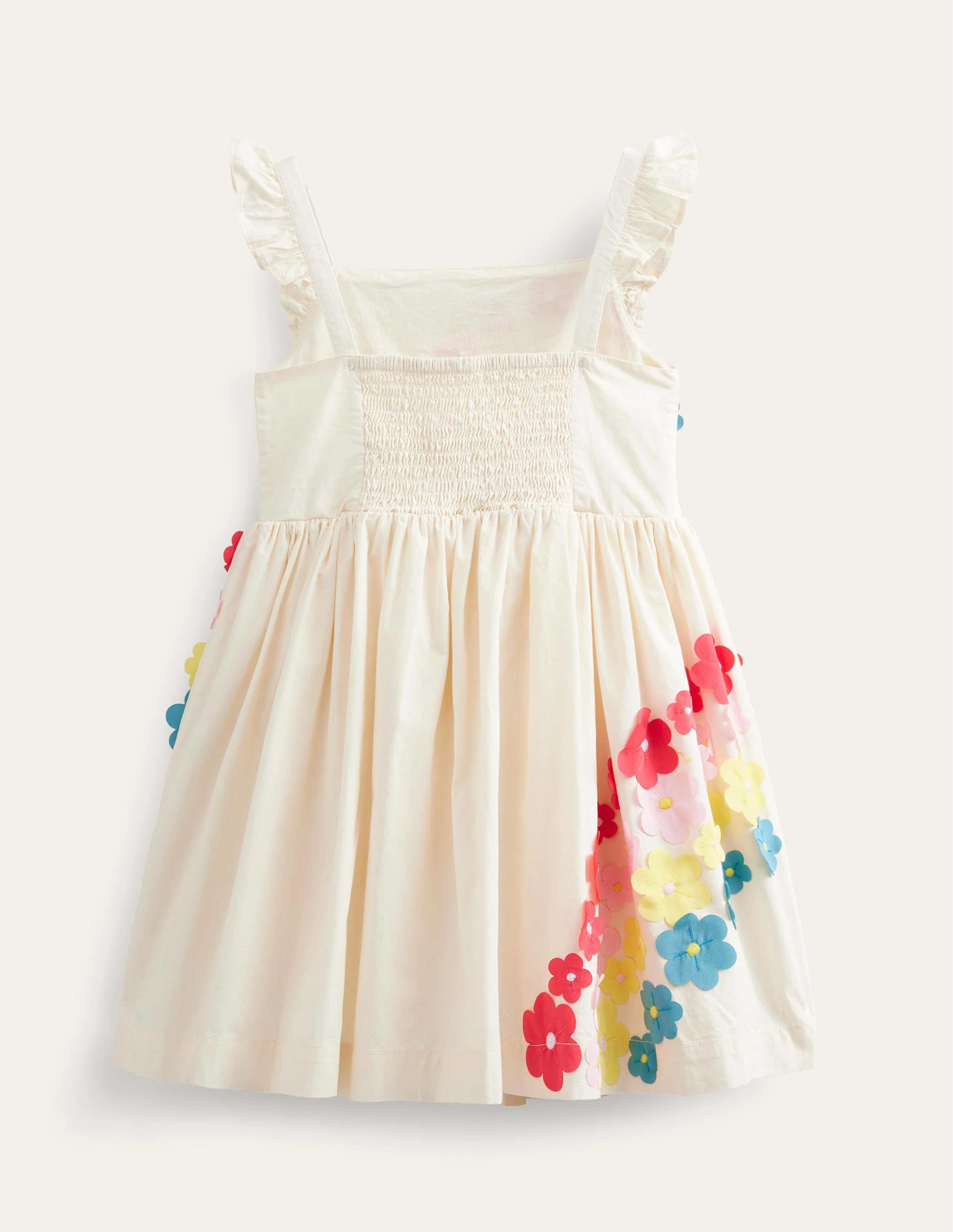 Kleid mit Regenbogen-Flatterblumen-Vanille - Image 2