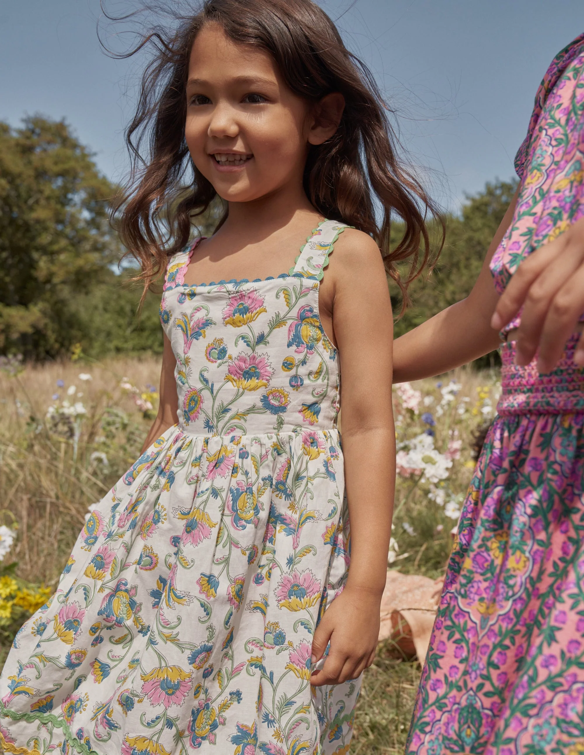 Kleid mit Rückenschleife-Pflaumenblüte Sommer Weinrebe - Image 4