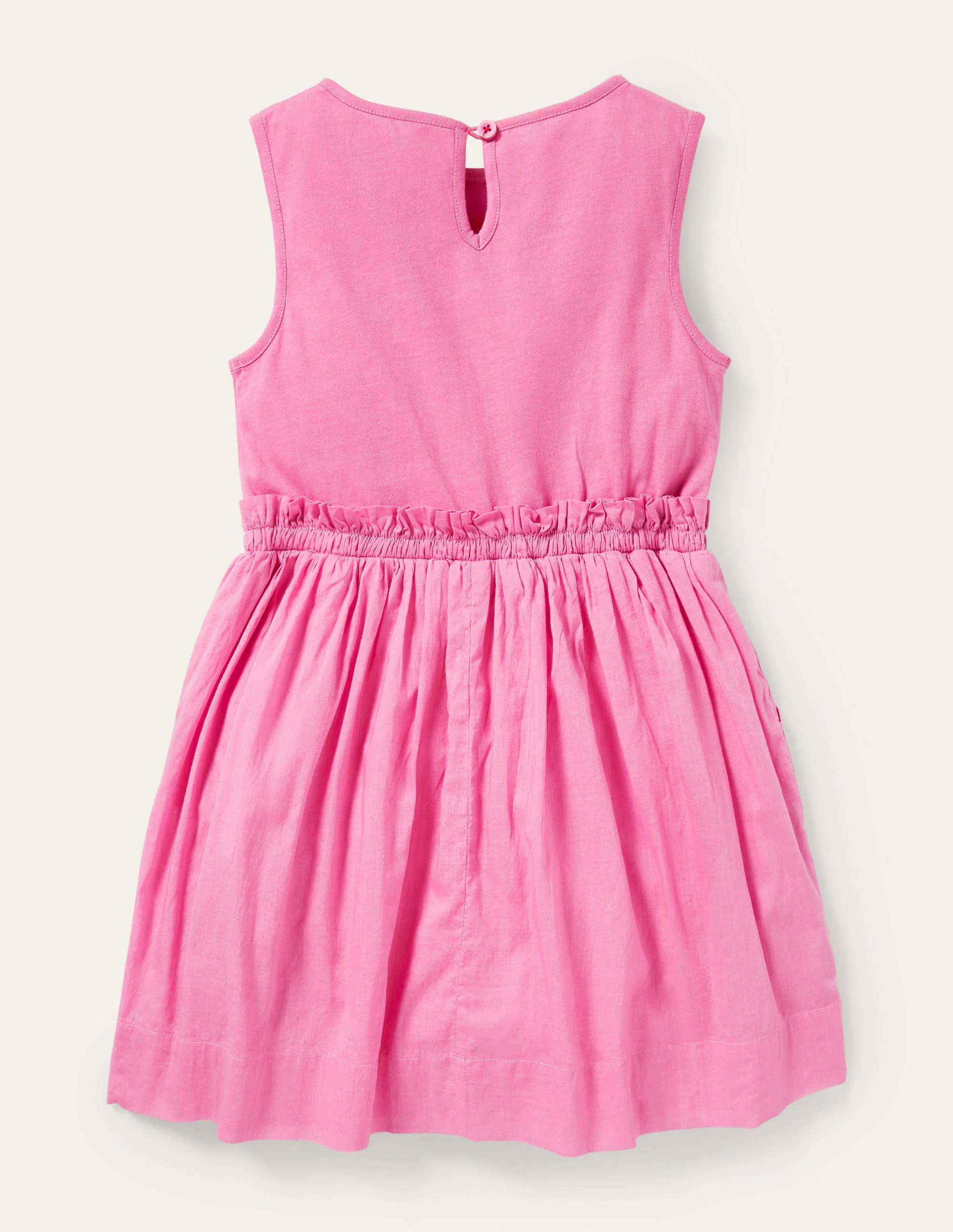 Kleid mit Safari-Applikation-Pflaumenblütenrosa, Elefant - Image 2