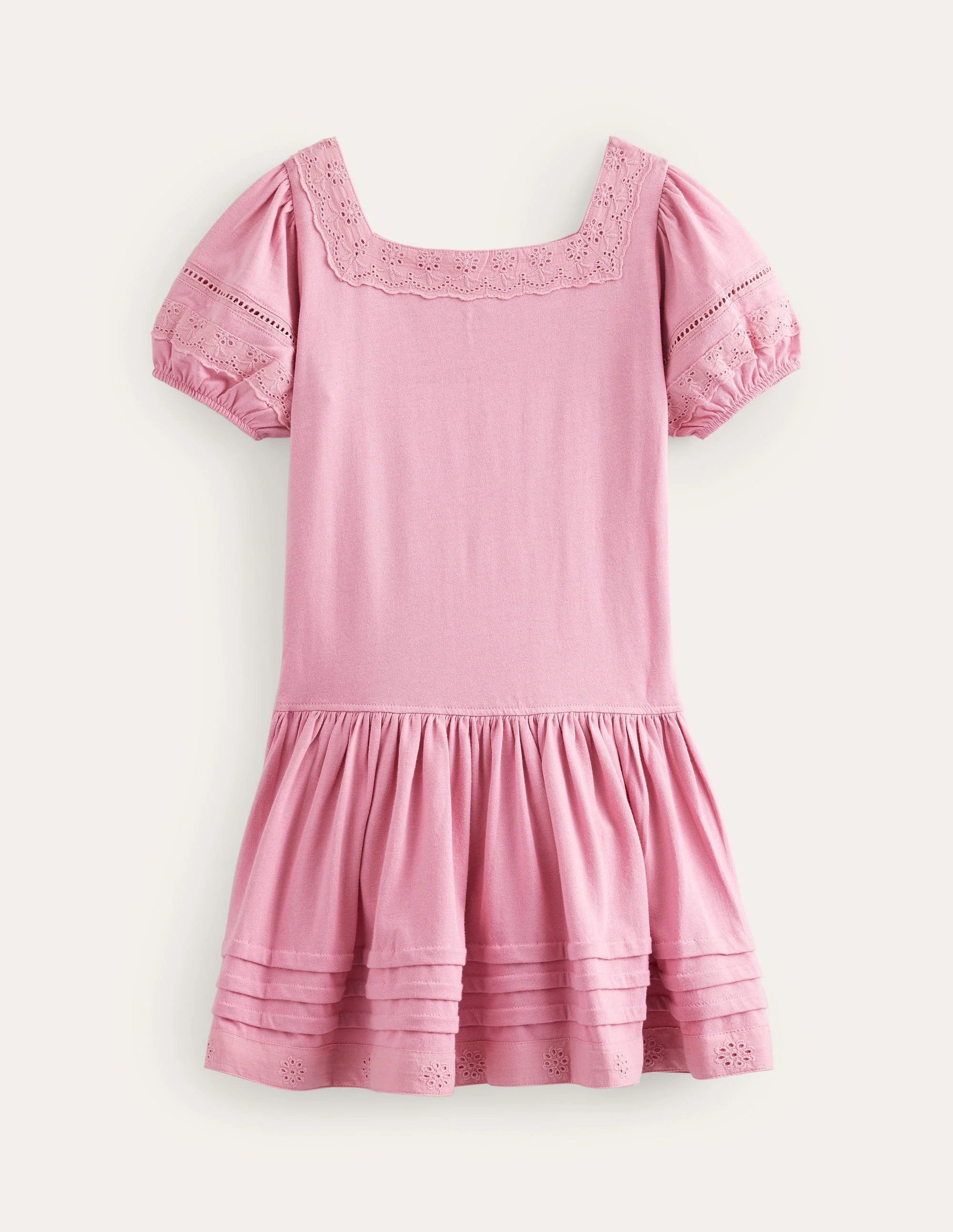 Kleid mit tiefer Taille-Kirschblütenrosa - Image 2