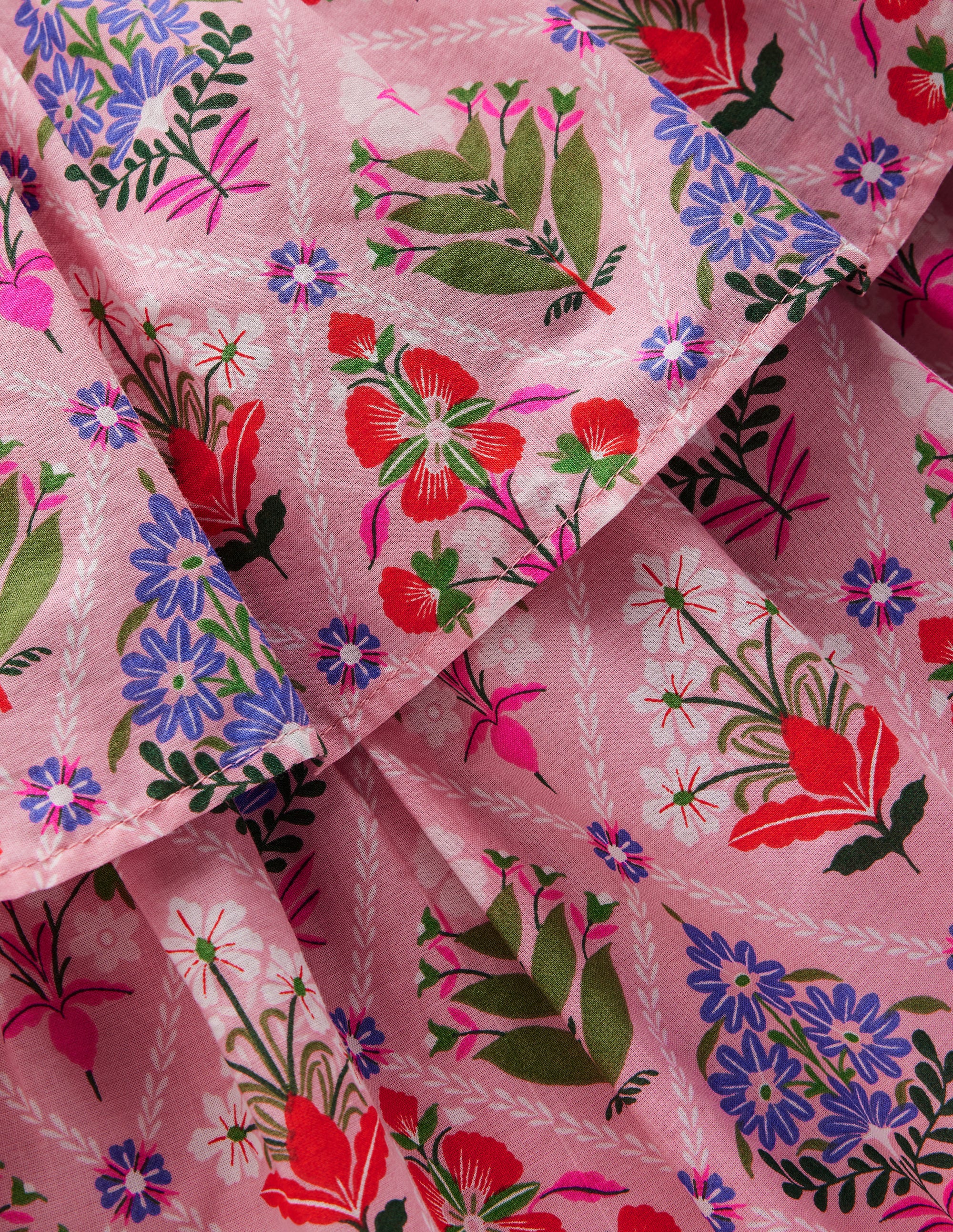 Kleid zum Herumwirbeln mit gewebten Elementen-Bunt Diamant Blumenmuster - Image 3