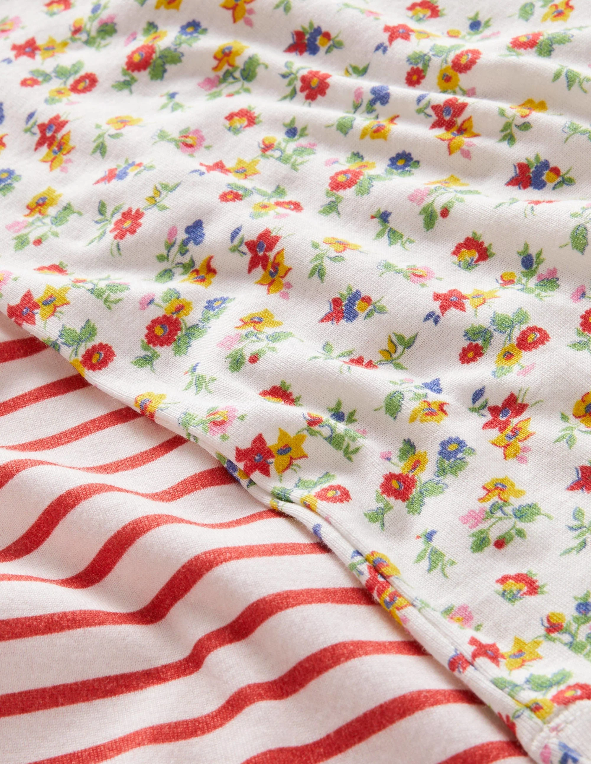Kurzer Schlafanzug im 2er-Pack-Multi Patchwork Floral - Image 4