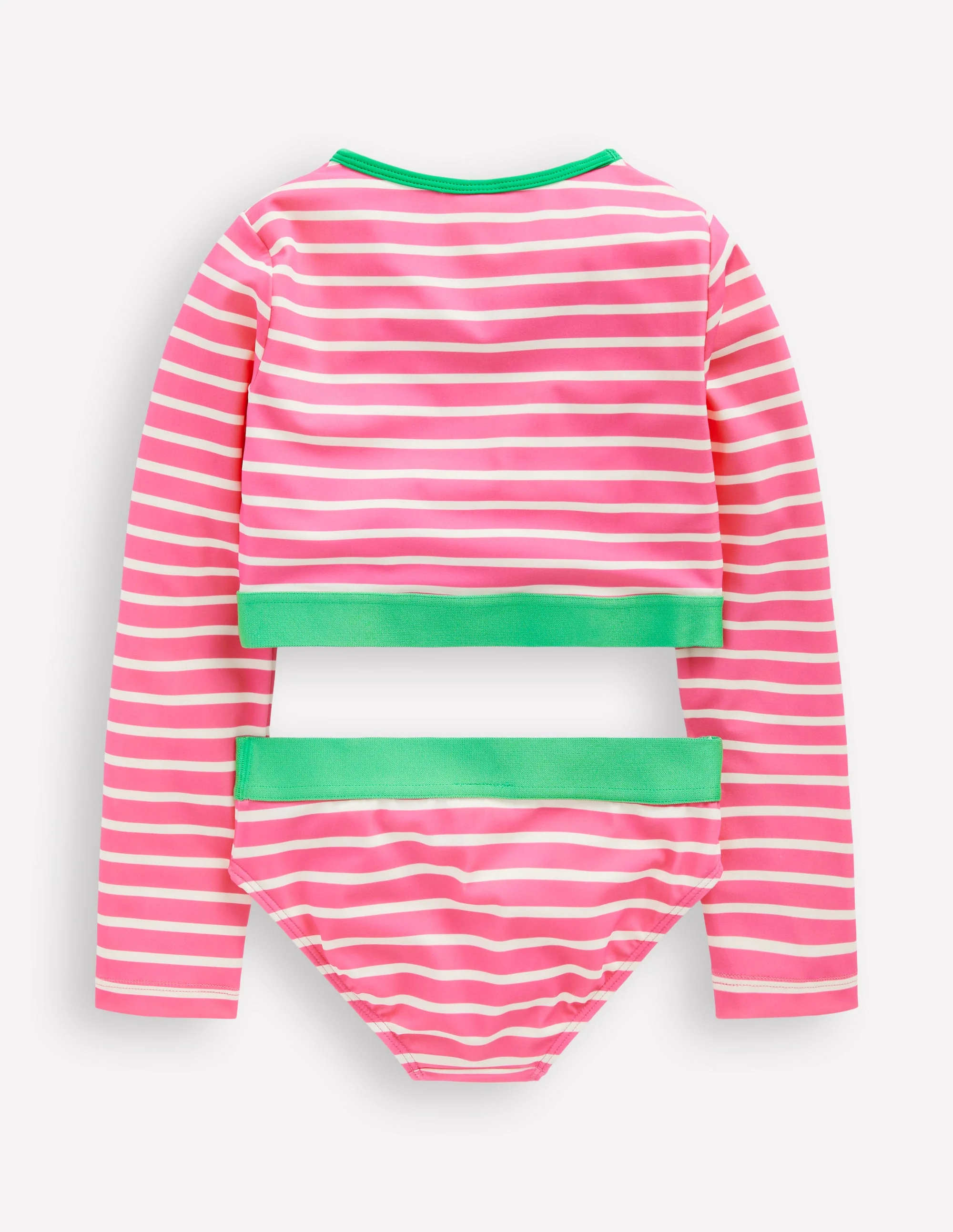 Kurzes Badeshirt-Set-Erdbeere Gestreift - Image 2