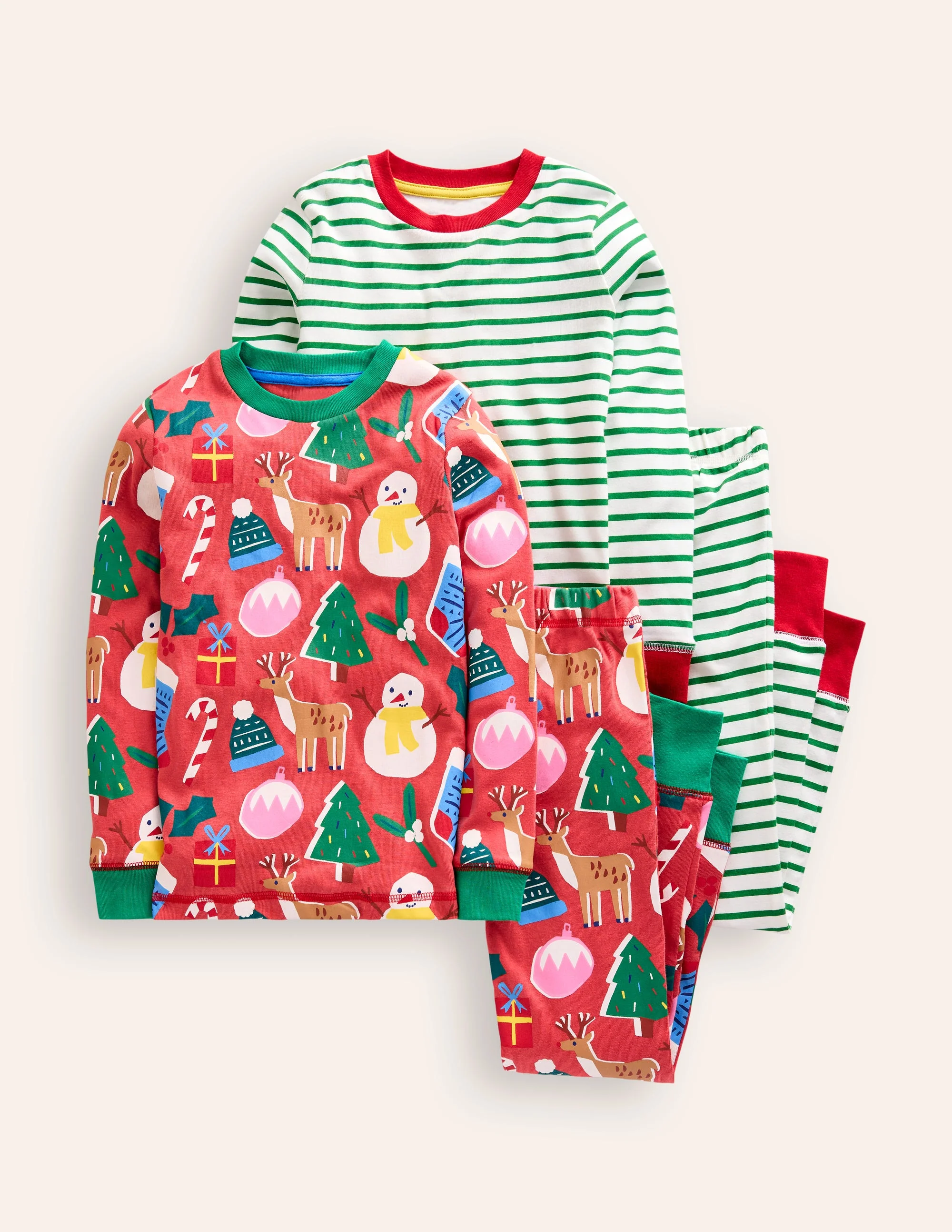 Kuschelige Schlafanzüge im Doppelpack-Marmeladenrot Weihnachten - Image 5